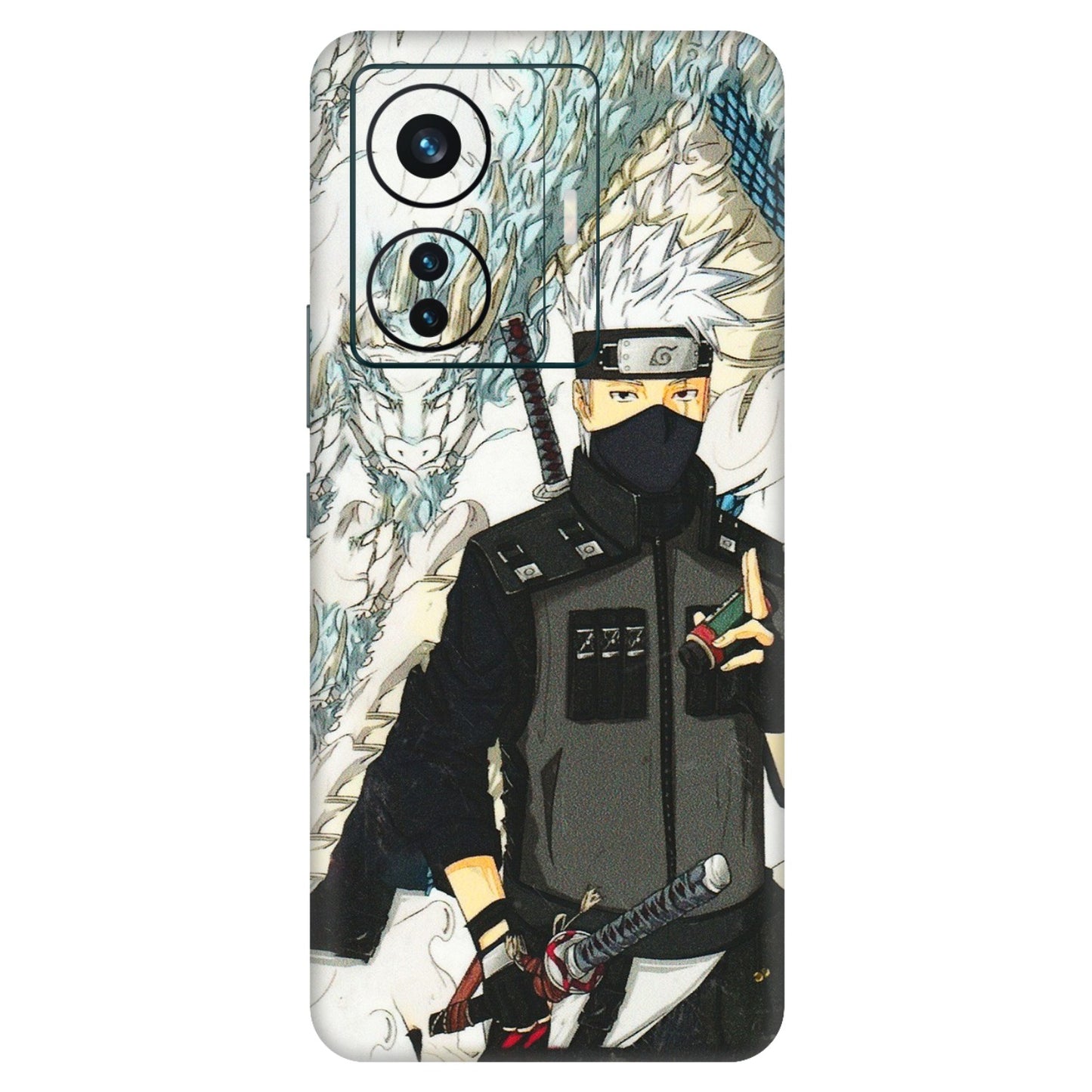 VIVO Z/V/X/T/U/S Series Phone Skins (All Models) - Kakashi Hatake Naruto Anime - 3D Embossed Finish (L-46) Vivo T1 Pro (5G)