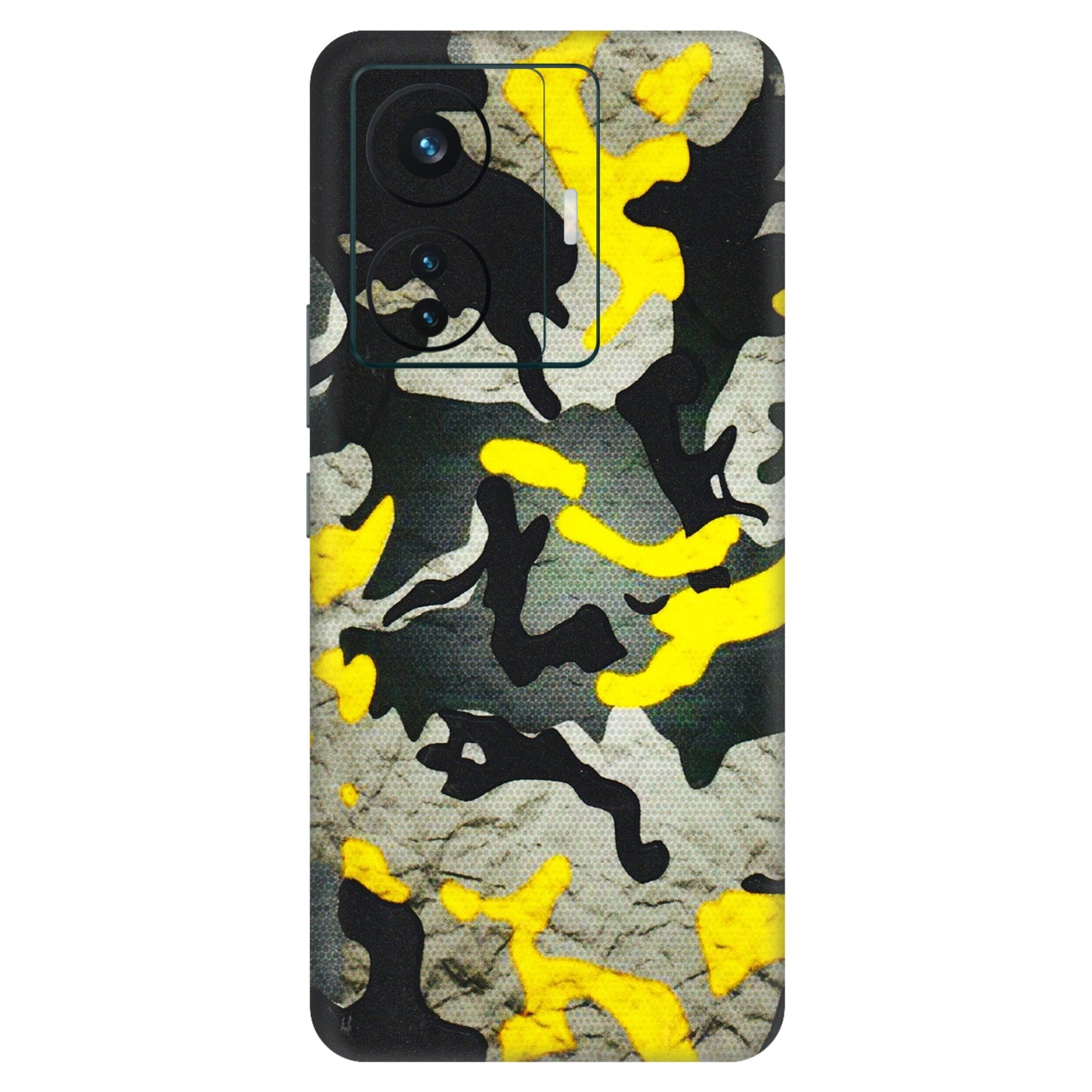 VIVO Z/V/X/T/U/S Series Phone Skins (All Models) - Yellow Camouflage - 3D Embossed Finish (L-61) Vivo T1 Pro (5G)
