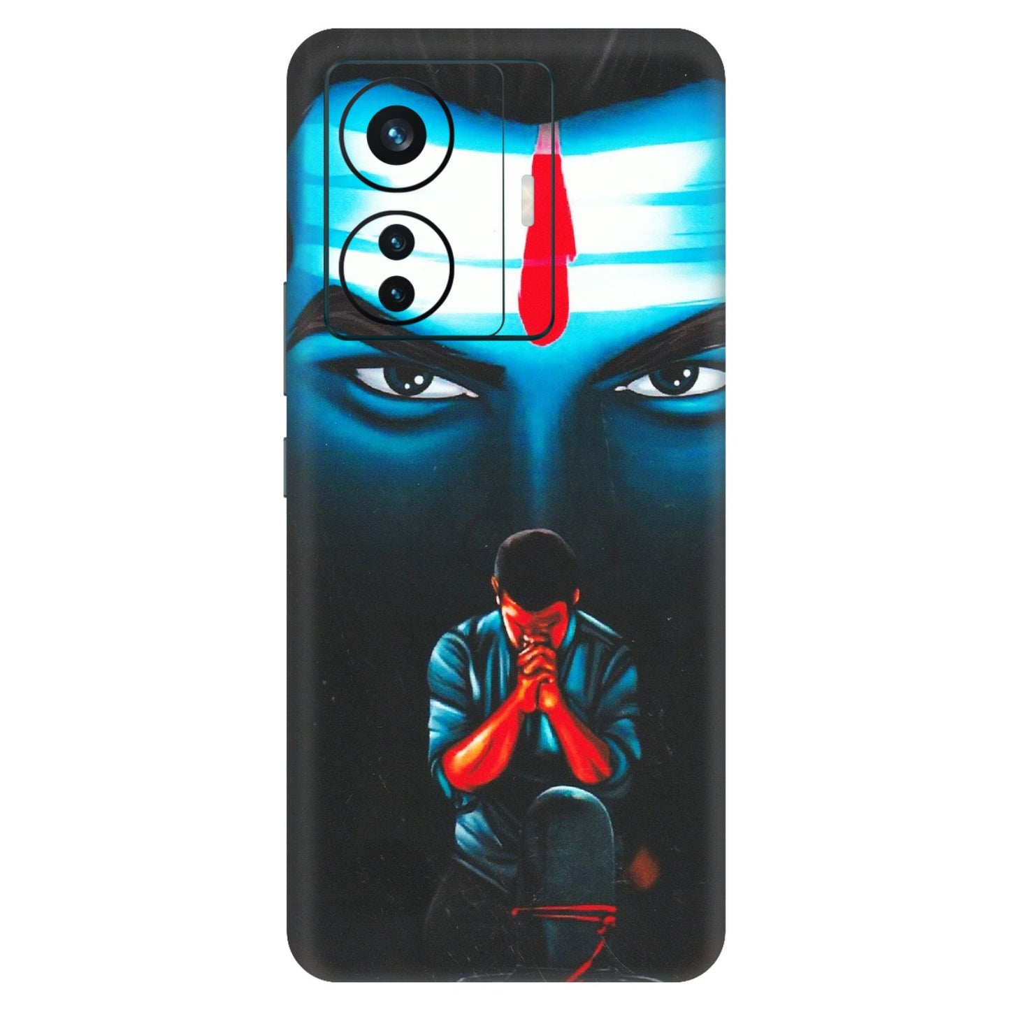 VIVO Z/V/X/T/U/S Series Phone Skins (All Models) - Mahakal Bhakt - Matte Finish (M-112) Vivo T1 Pro (5G)