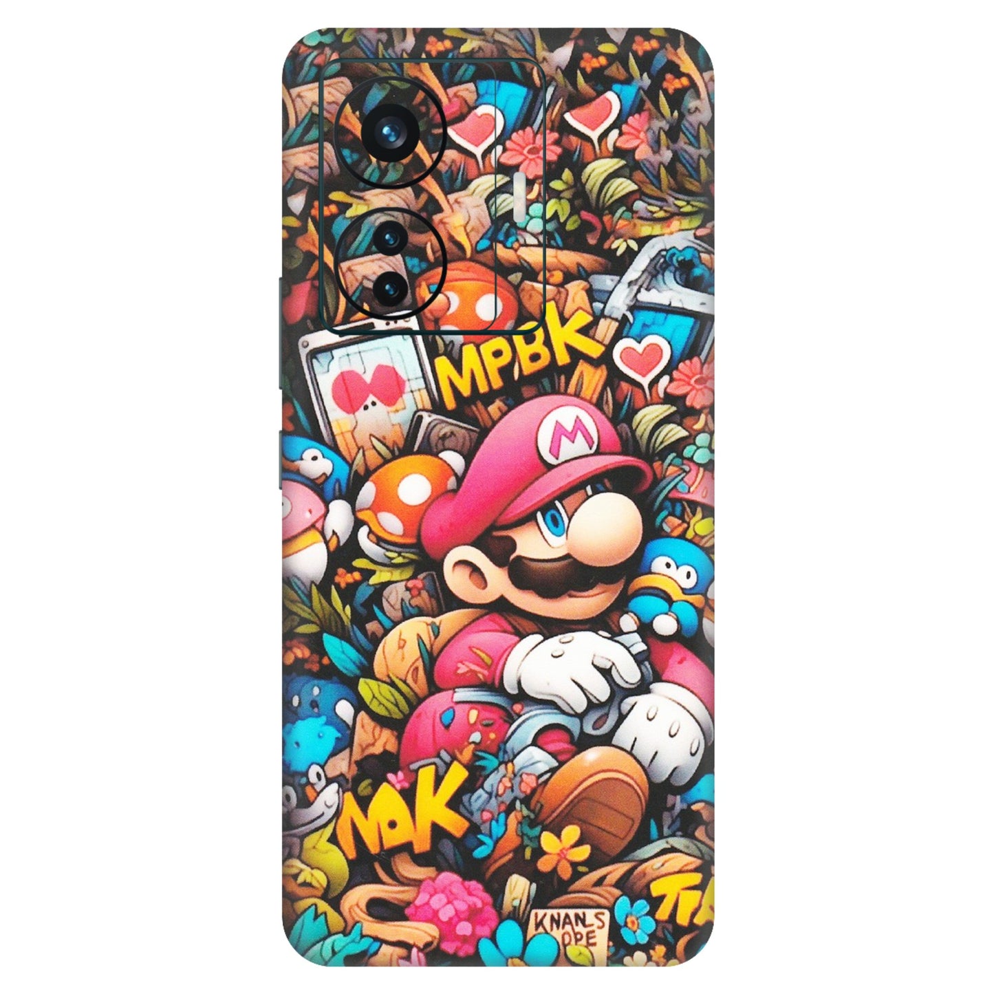 VIVO Z/V/X/T/U/S Series Phone Skins (All Models) - Super Mario Bros Artistic - Matte Finish (M-173) Vivo T1 Pro (5G)