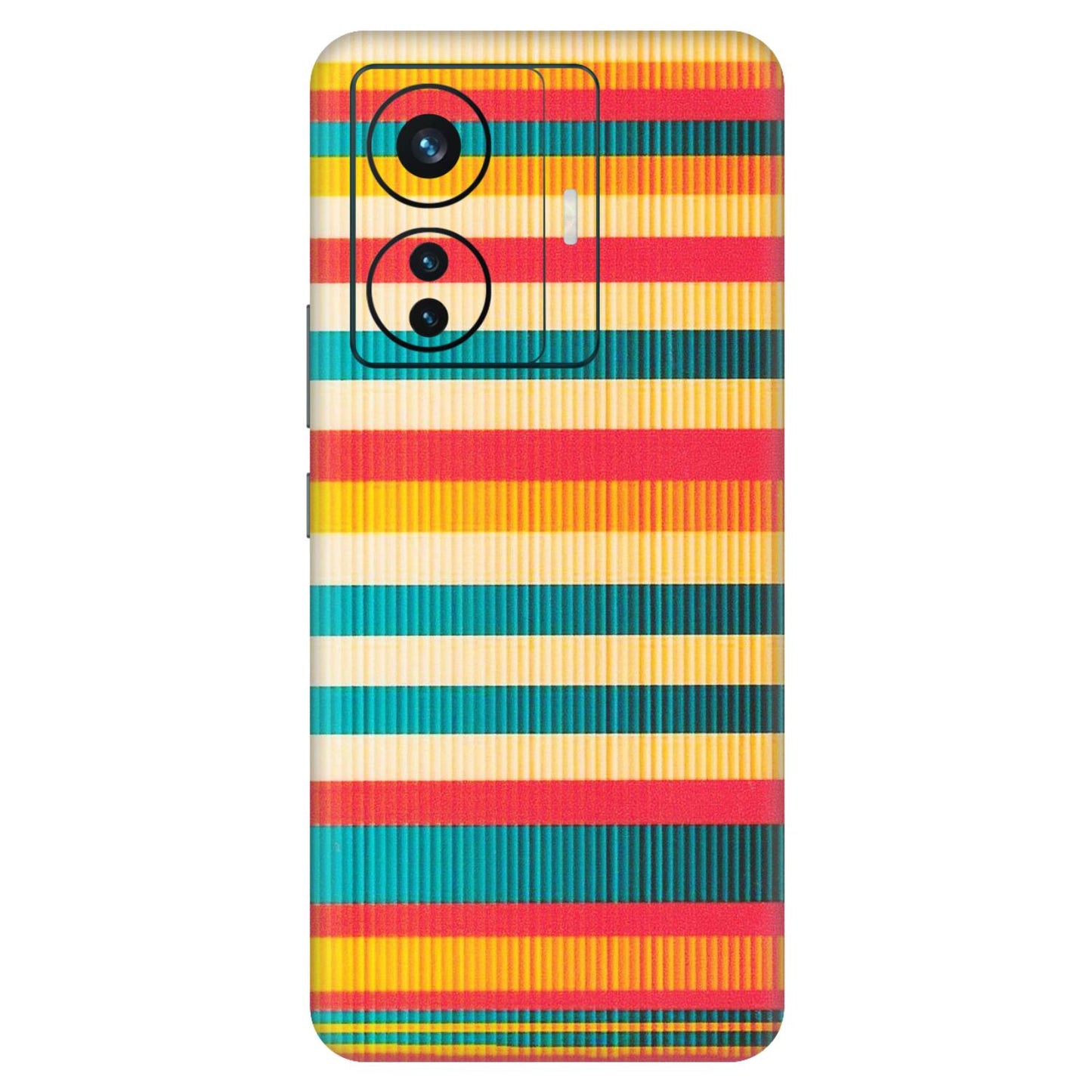 VIVO Z/V/X/T/U/S Series Phone Skins (All Models) - Colourful Stripes Soothing Effect - Matte Finish (M-86) Vivo T1 Pro (5G)