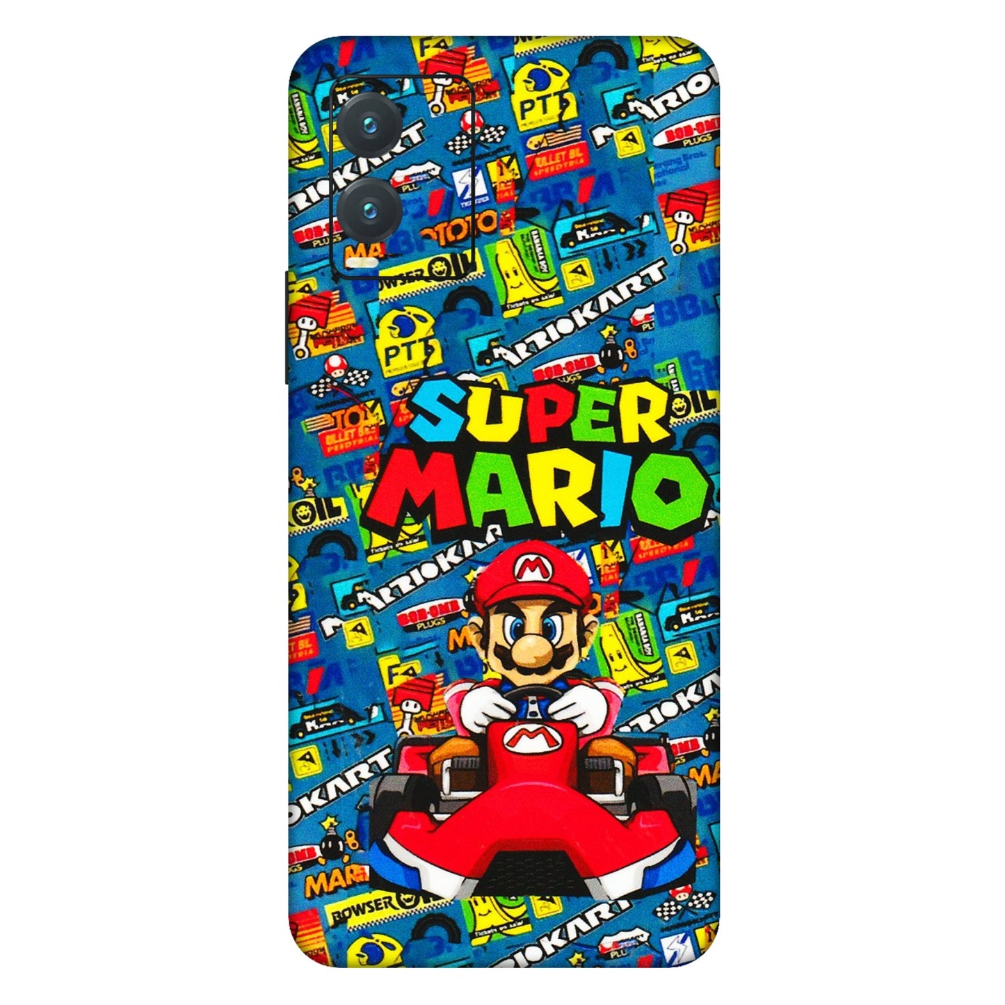 VIVO Z/V/X/T/U/S Series Phone Skins (All Models) - Super Mario Kart - 3D Embossed Finish (L-140) Vivo T1X