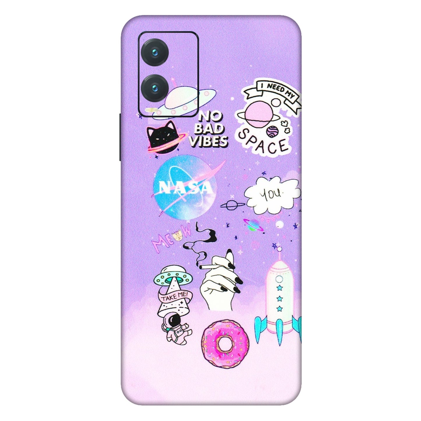 VIVO Z/V/X/T/U/S Series Phone Skins (All Models) - I Need My Nasa Skin - 3D Embossed Finish (L-149) Vivo T1X