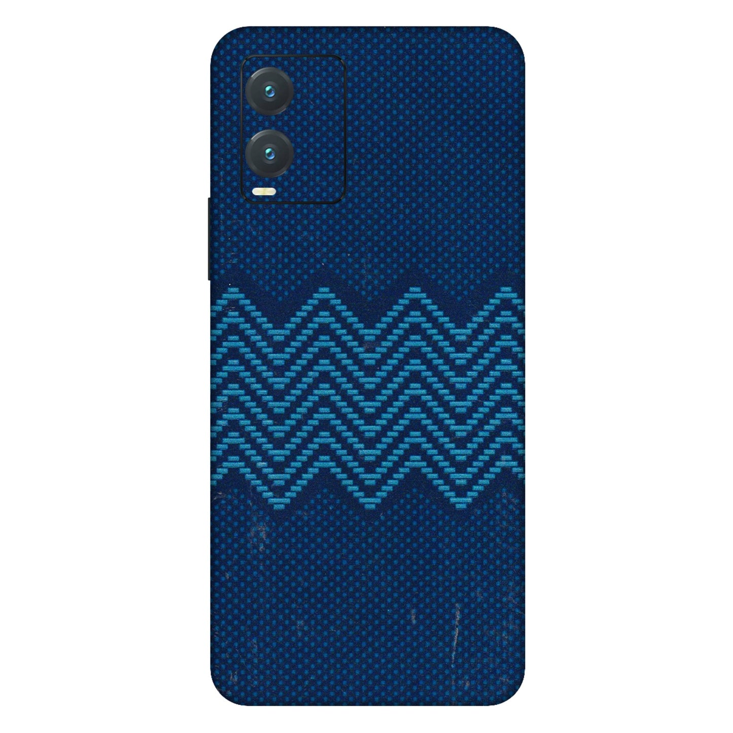 VIVO Z/V/X/T/U/S Series Phone Skins (All Models) - Blue Sober Waves - 3D Embossed Finish (L-306) Vivo T1X