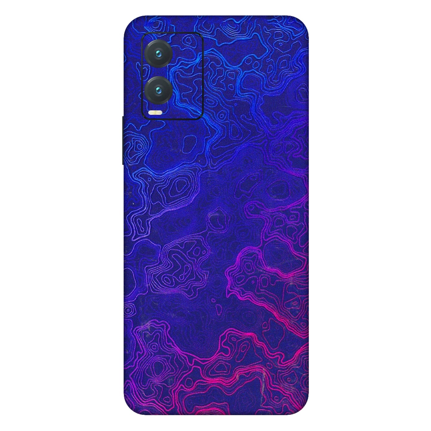 VIVO Z/V/X/T/U/S Series Phone Skins (All Models) - Purple Ripples Swirl - 3D Embossed Finish (L-314) Vivo T1X