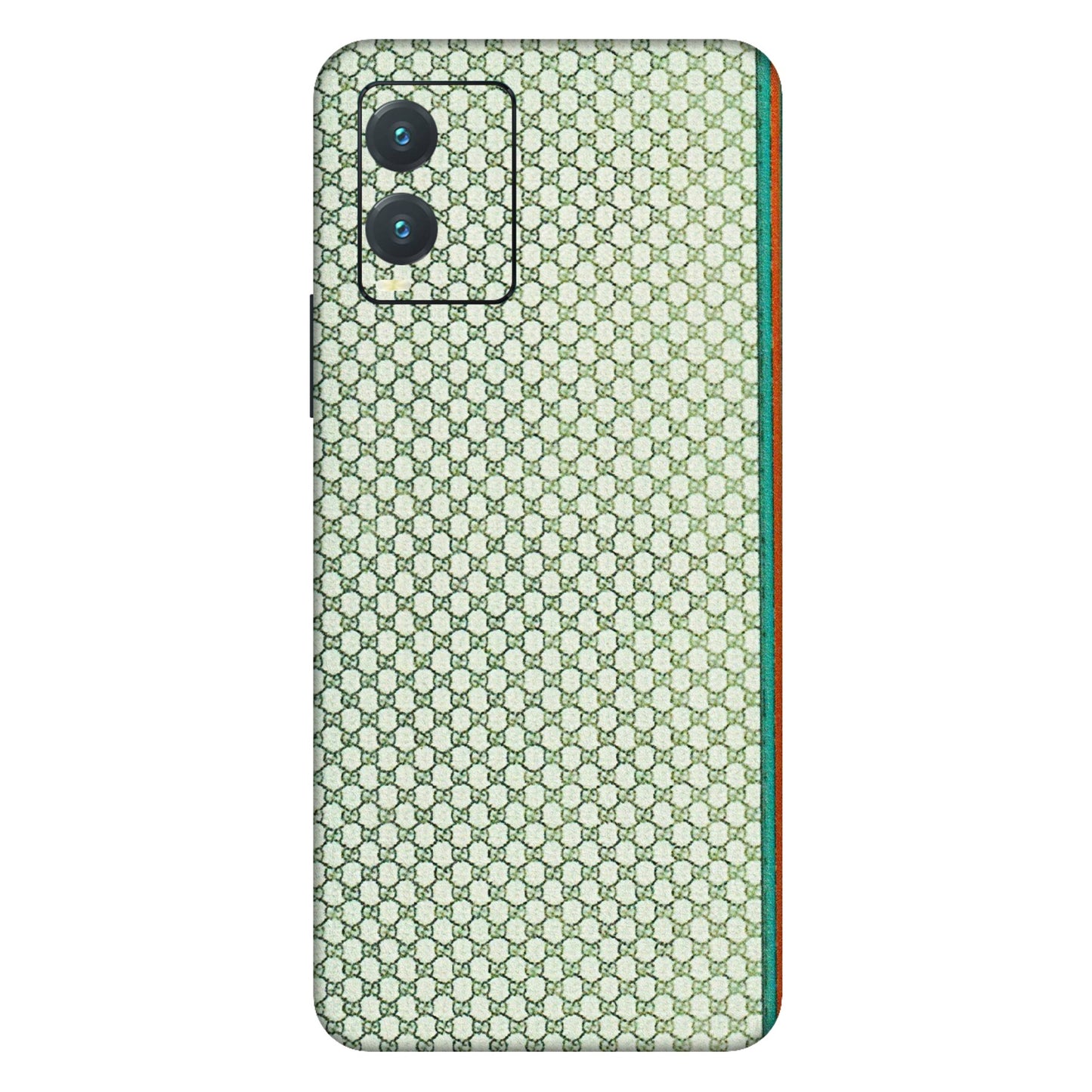 VIVO Z/V/X/T/U/S Series Phone Skins (All Models) - Gucci Fabric Pattern - 3D Embossed Finish (L-73) Vivo T1X