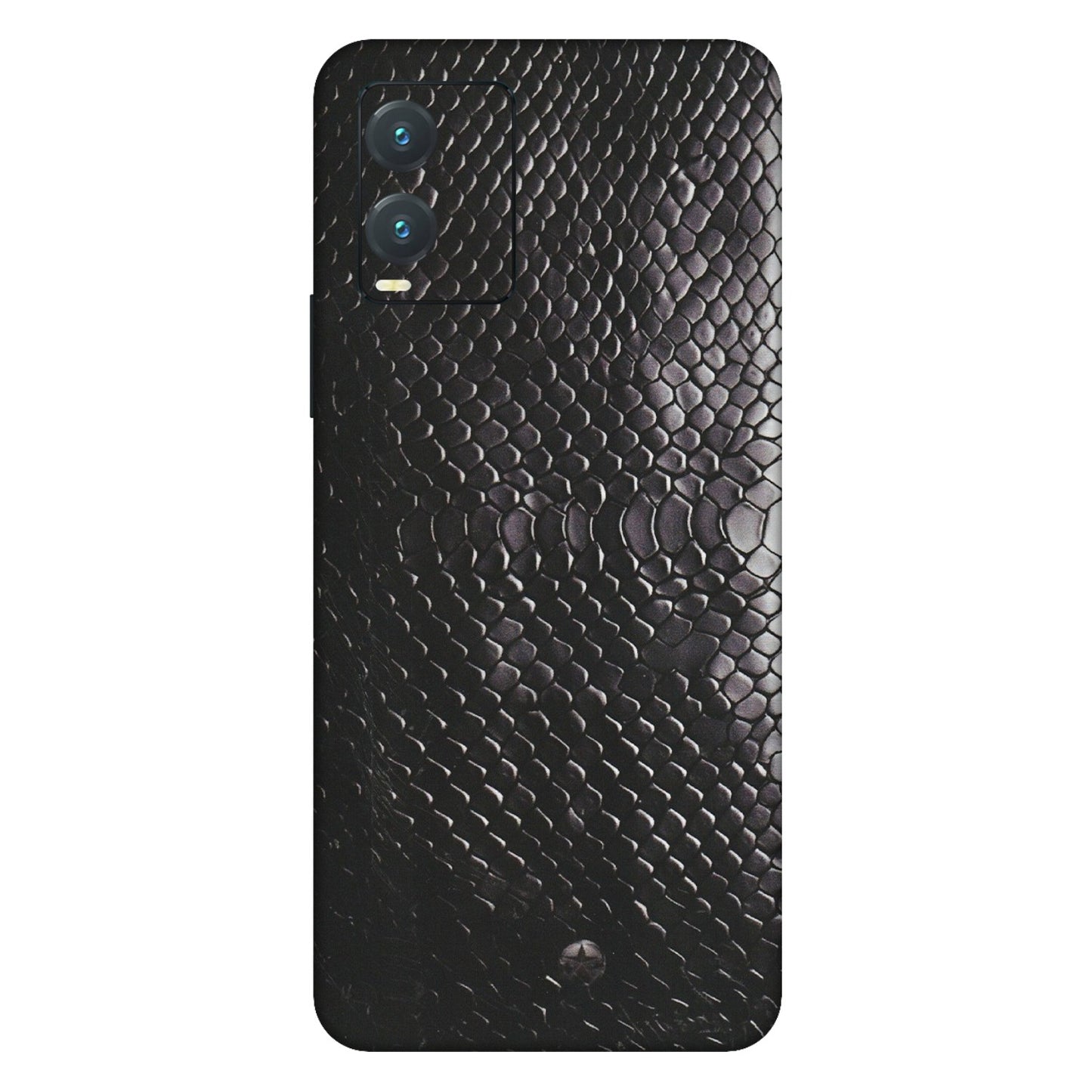 VIVO Z/V/X/T/U/S Series Phone Skins (All Models) - Black Snack Leather - Matte Finish (M-147) Vivo T1X