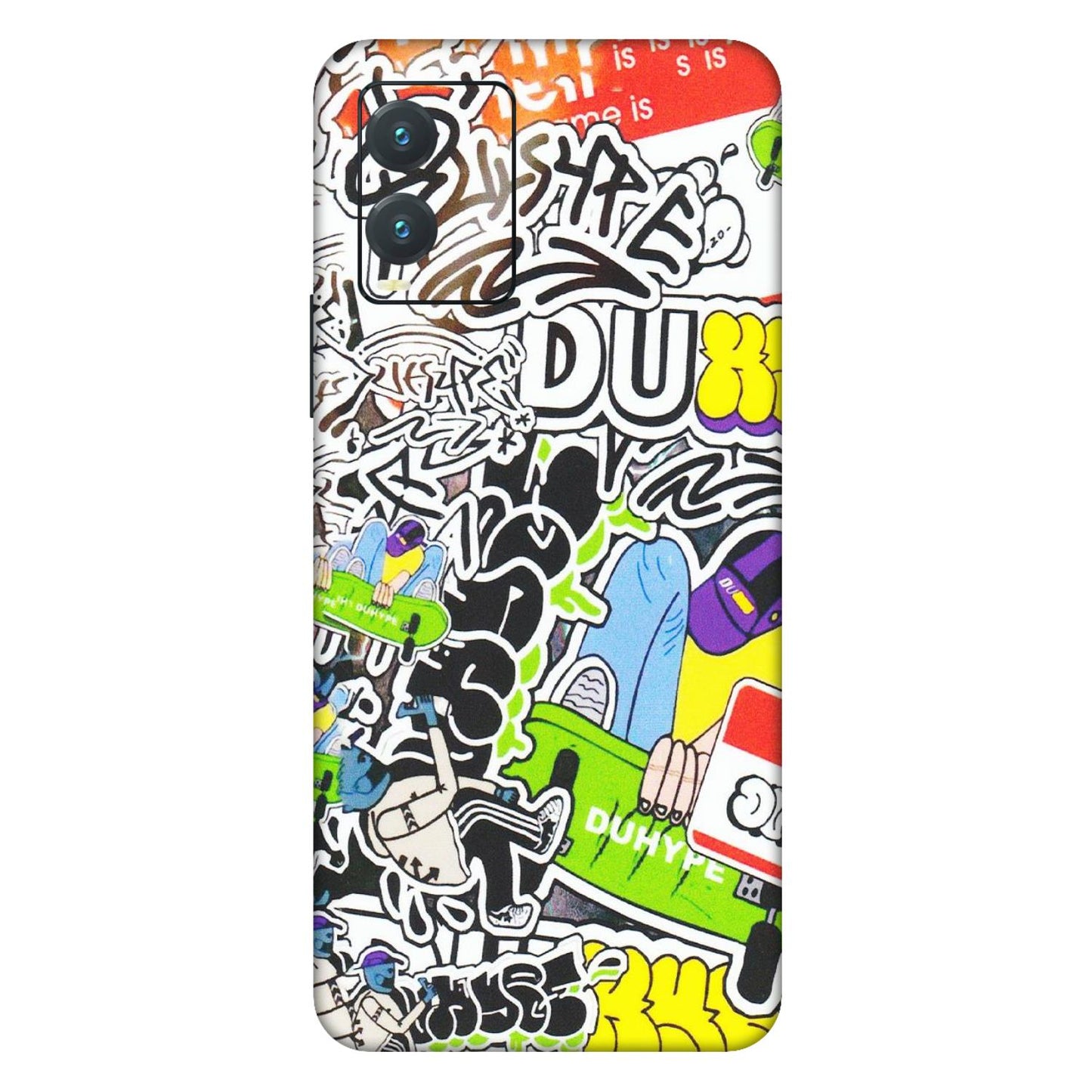 VIVO Z/V/X/T/U/S Series Phone Skins (All Models) - Dope Graffiti - Matte Finish (M-61) Vivo T1X