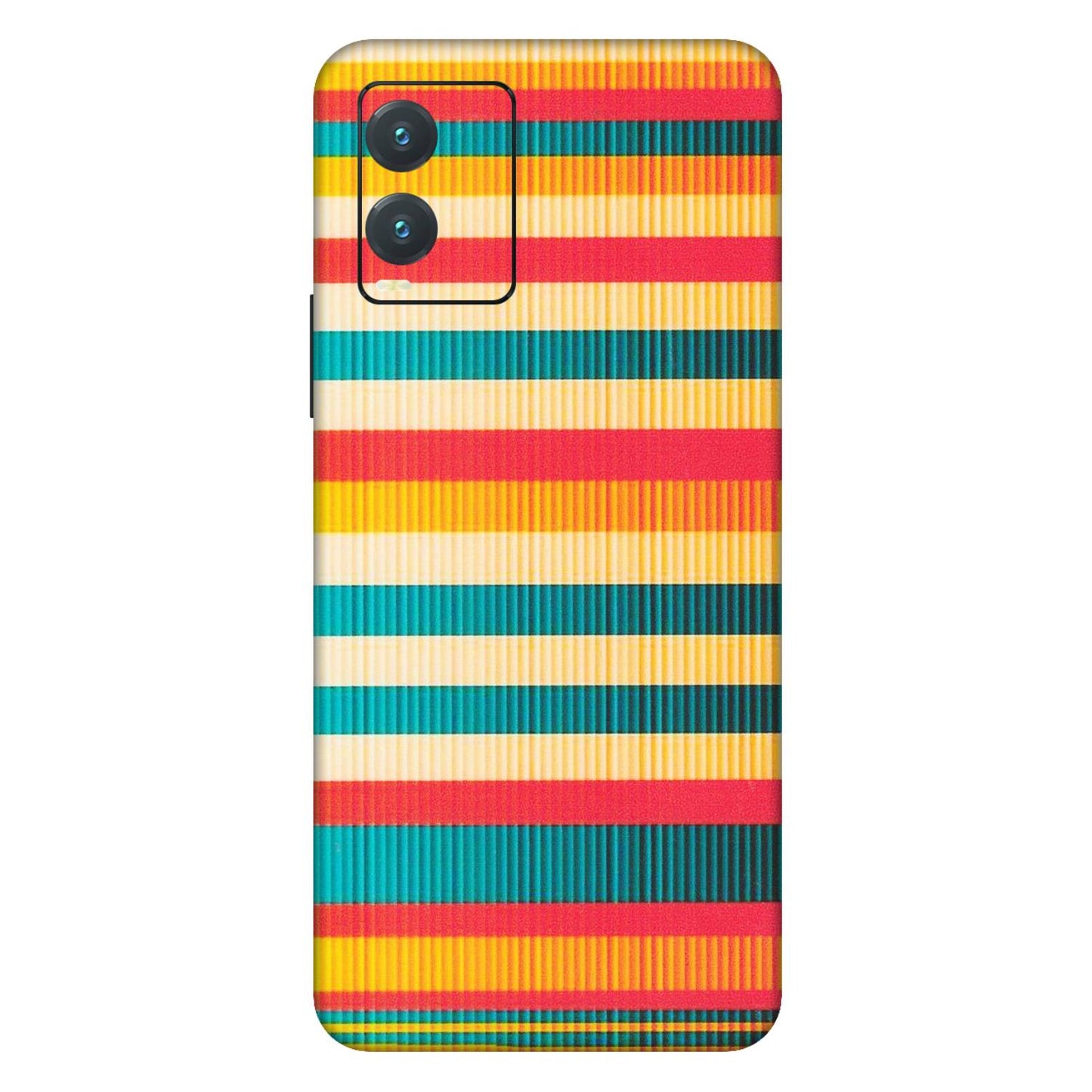 VIVO Z/V/X/T/U/S Series Phone Skins (All Models) - Colourful Stripes Soothing Effect - Matte Finish (M-86) Vivo T1X