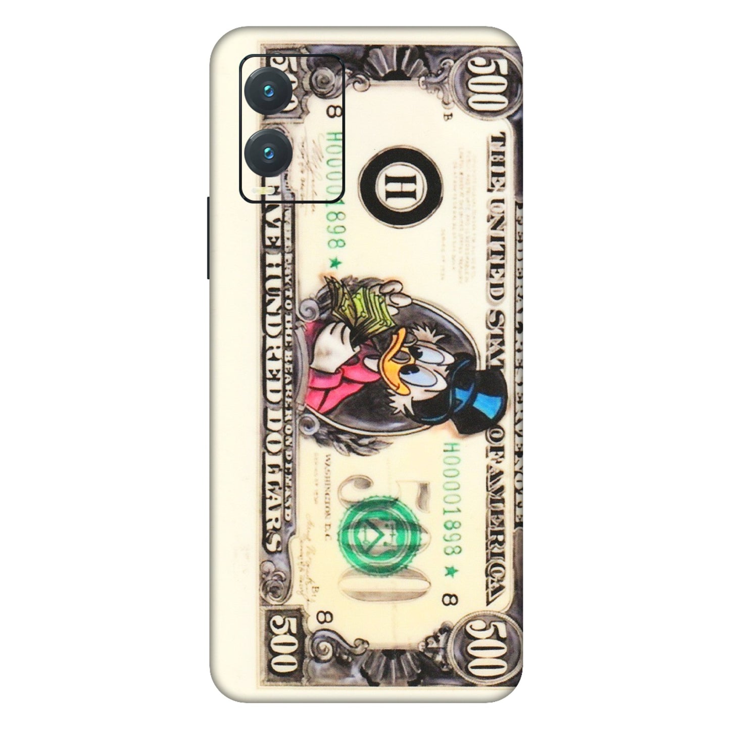 VIVO Z/V/X/T/U/S Series Phone Skins (All Models) - Five Hundred Dollar Duck - Transparent Finish (T-15) Vivo T1X
