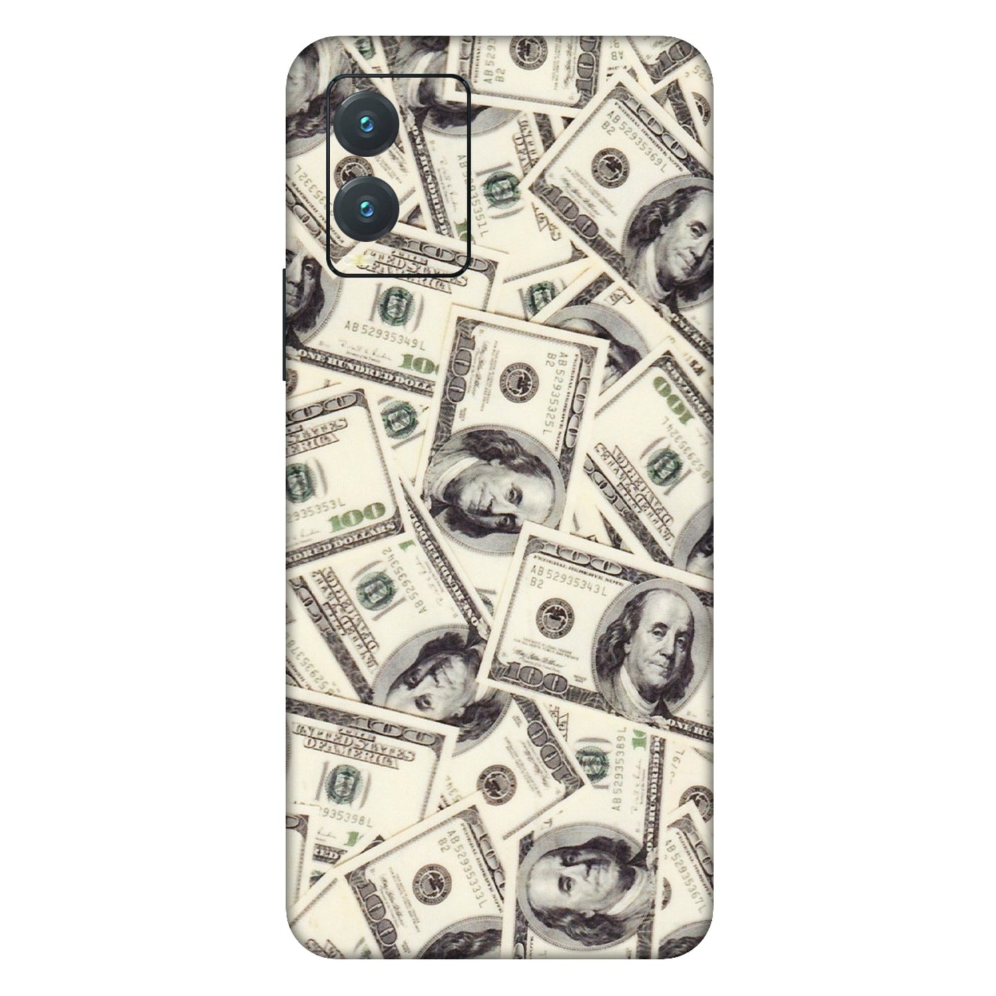VIVO Z/V/X/T/U/S Series Phone Skins (All Models) - Dollar Lover - Transparent Finish (T-17) Vivo T1X