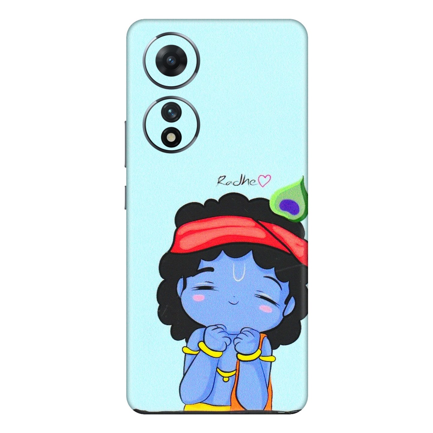 VIVO Z/V/X/T/U/S Series Phone Skins (All Models) - Radhe Radhe Cute Toon - 3D Embossed Finish (L-05) Vivo T2 (5G)