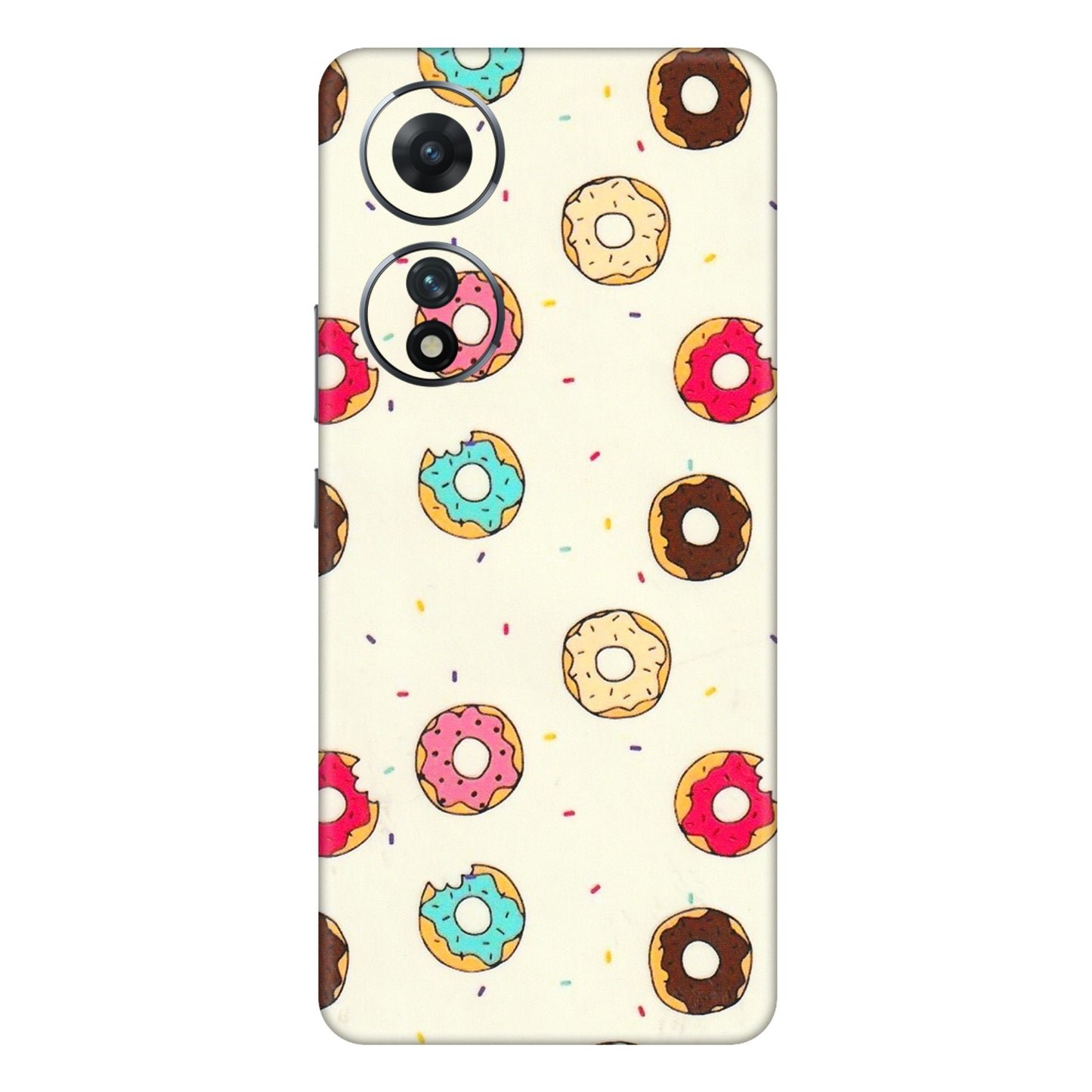 VIVO Z/V/X/T/U/S Series Phone Skins (All Models) - Mini Donuts Doodle Art - 3D Embossed Finish (L-122) Vivo T2 (5G)