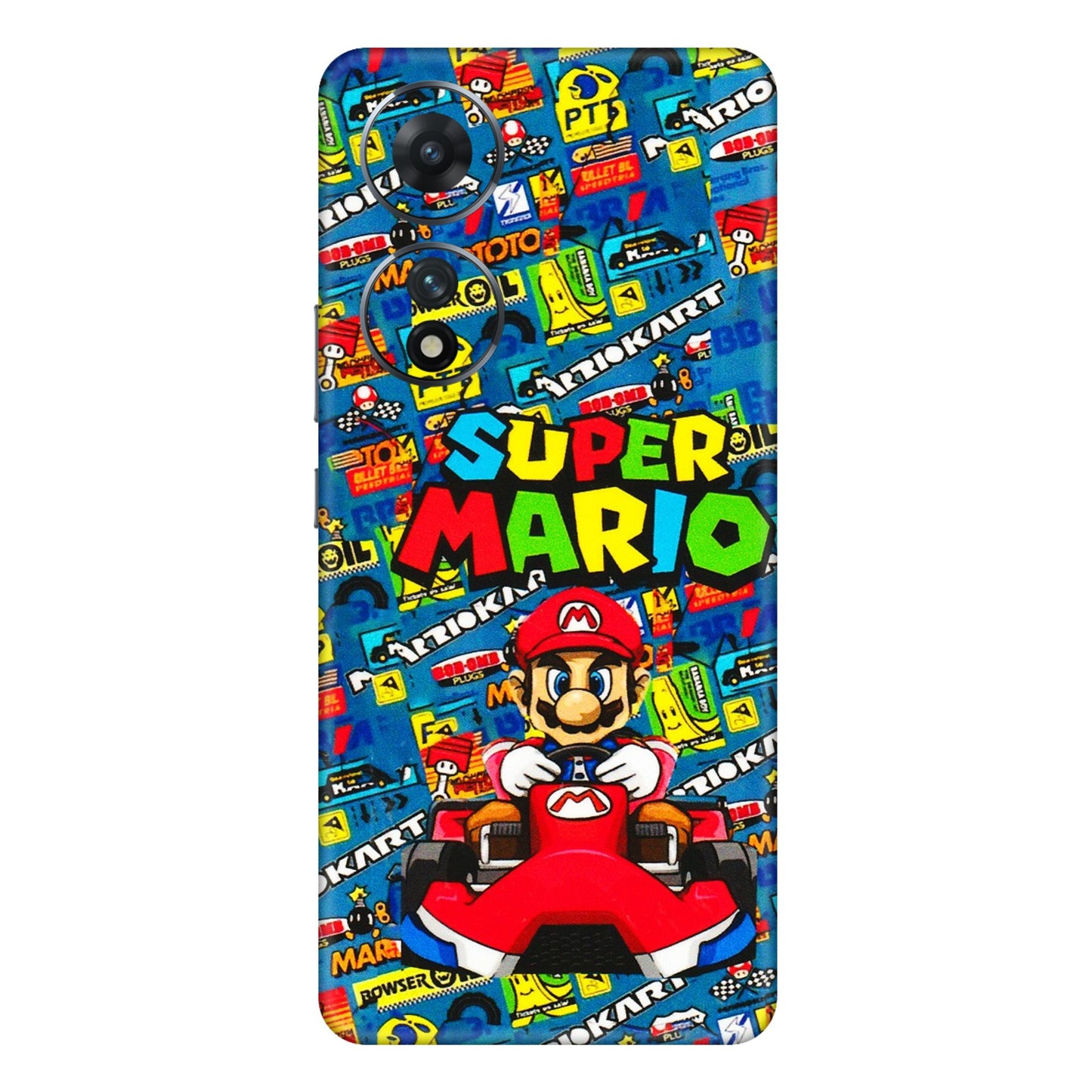 VIVO Z/V/X/T/U/S Series Phone Skins (All Models) - Super Mario Kart - 3D Embossed Finish (L-140) Vivo T2 (5G)