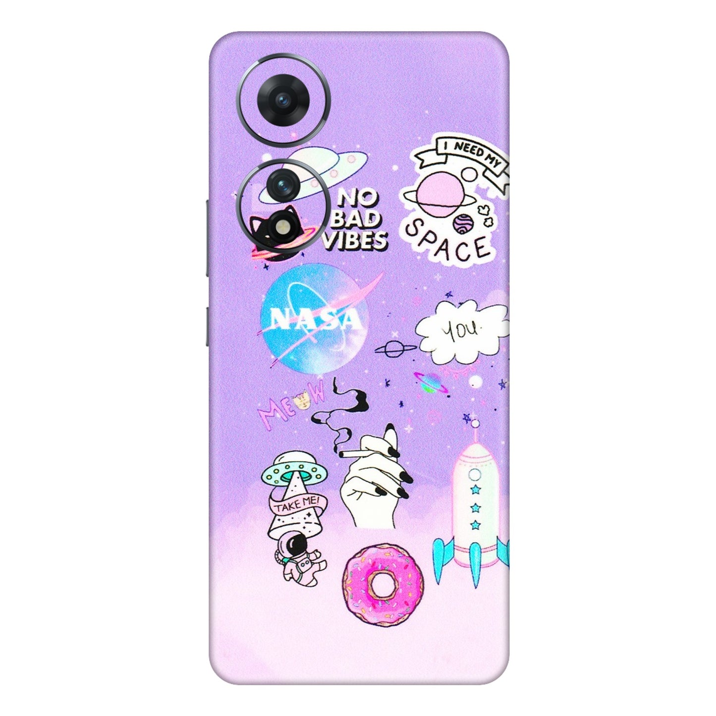 VIVO Z/V/X/T/U/S Series Phone Skins (All Models) - I Need My Nasa Skin - 3D Embossed Finish (L-149) Vivo T2 (5G)