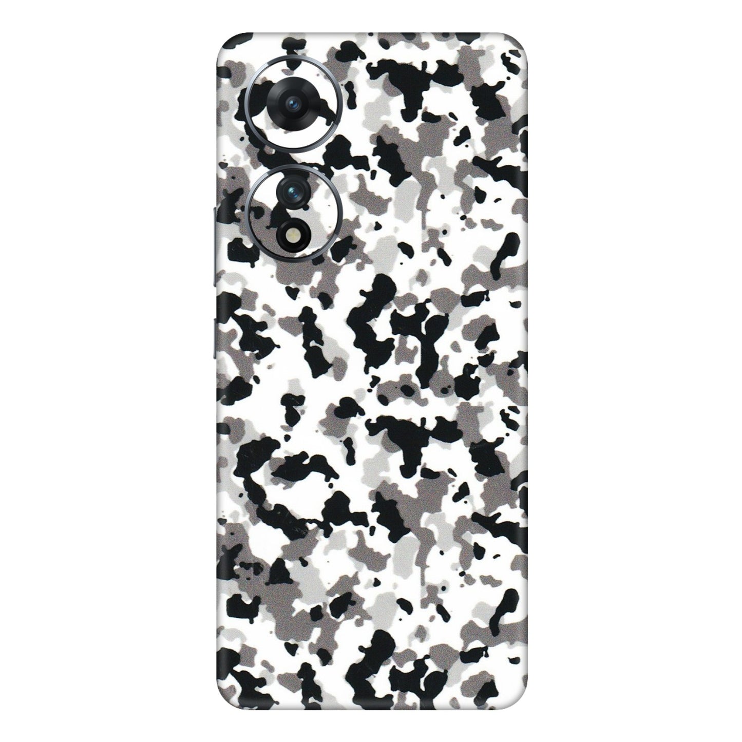 VIVO Z/V/X/T/U/S Series Phone Skins (All Models) - White Black Camouflage - 3D Embossed Finish (L-18) Vivo T2 (5G)