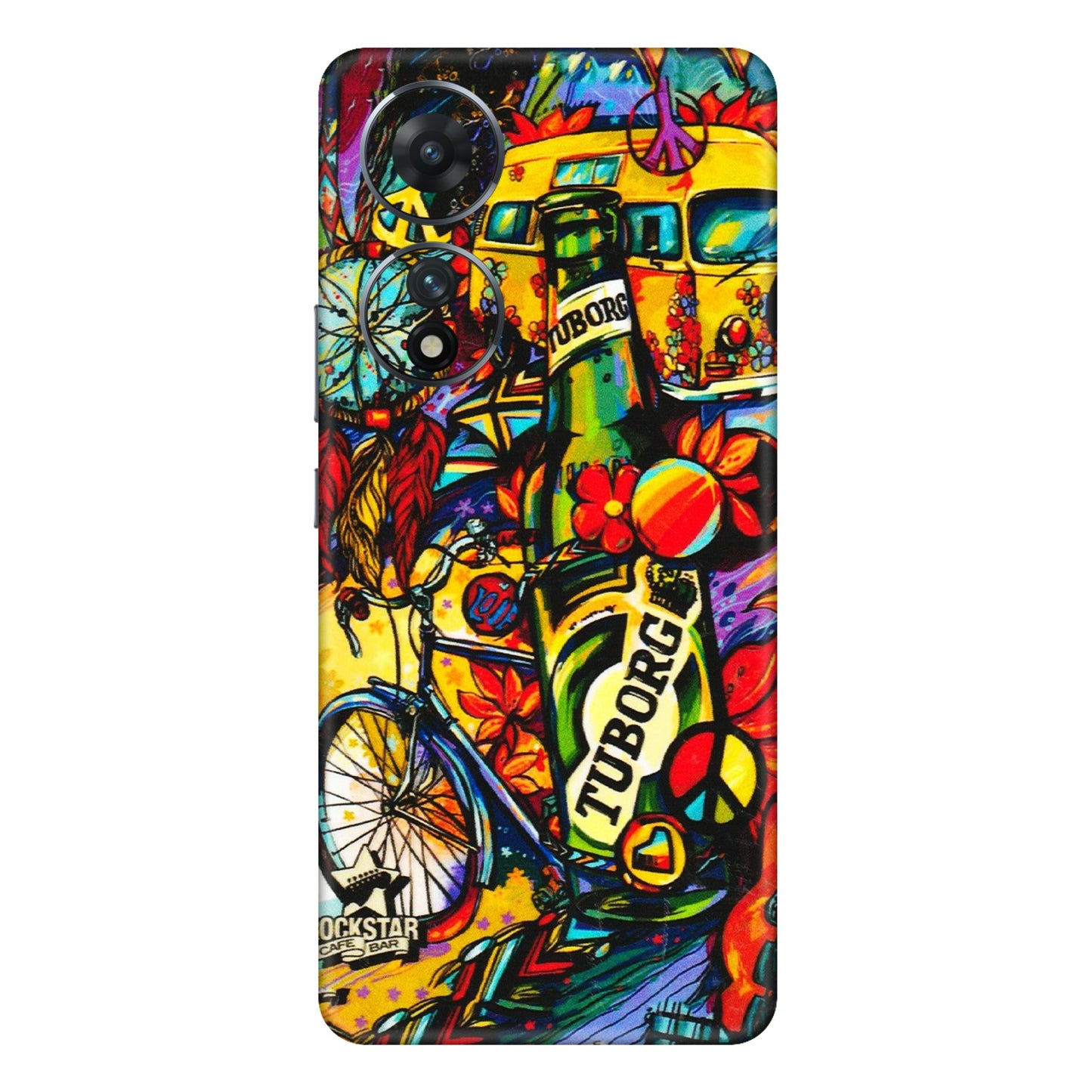 VIVO Z/V/X/T/U/S Series Phone Skins (All Models) - Cool Beer Bottle - 3D Embossed Finish (L-193) Vivo T2 (5G)