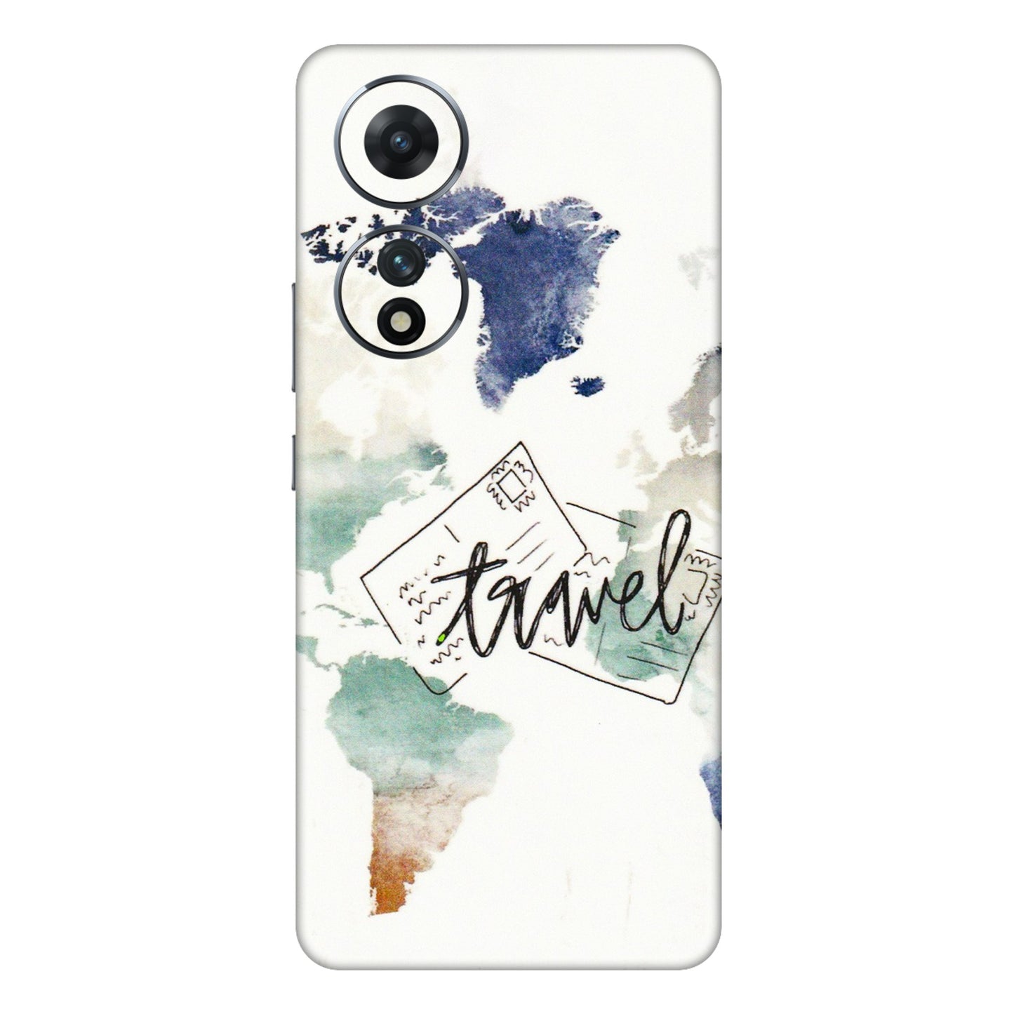 VIVO Z/V/X/T/U/S Series Phone Skins (All Models) - Travel The World - 3D Embossed Finish (L-232) Vivo T2 (5G)
