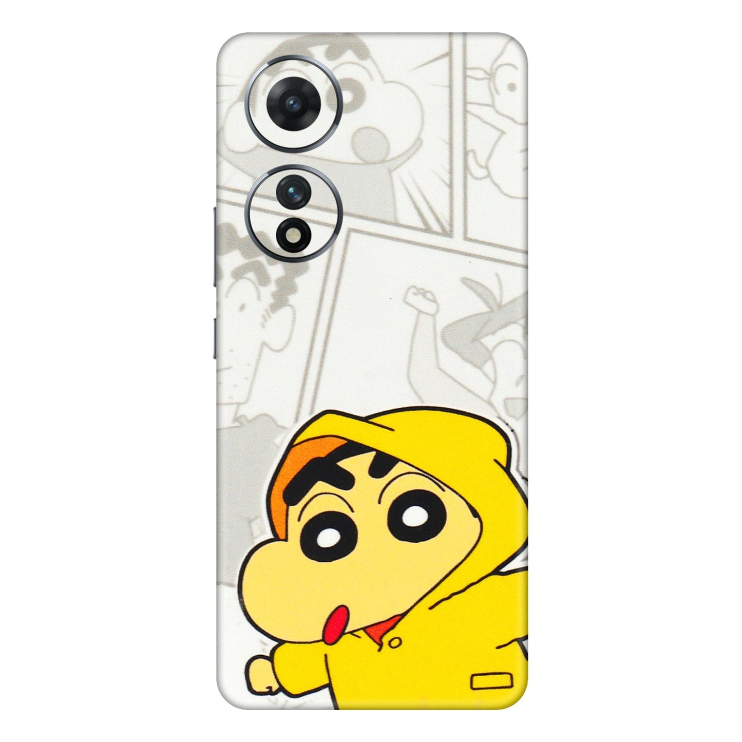 VIVO Z/V/X/T/U/S Series Phone Skins (All Models) - Yellow Shinchan Comic - 3D Embossed Finish (L-246) Vivo T2 (5G)