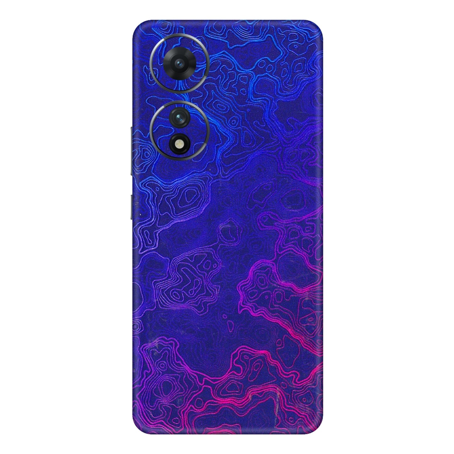 VIVO Z/V/X/T/U/S Series Phone Skins (All Models) - Purple Ripples Swirl - 3D Embossed Finish (L-314) Vivo T2 (5G)