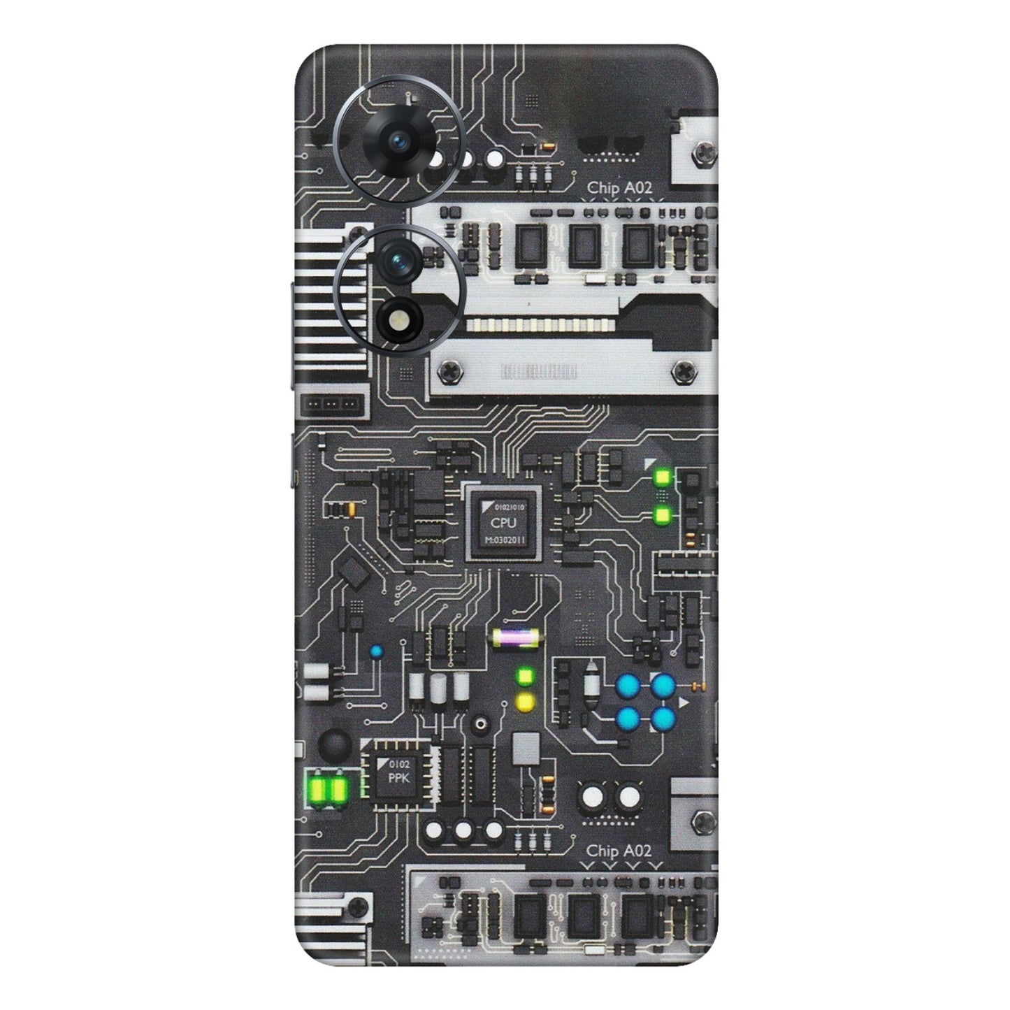 VIVO Z/V/X/T/U/S Series Phone Skins (All Models) - Motherboard Internals - Matte Finish (M-135) Vivo T2 (5G)