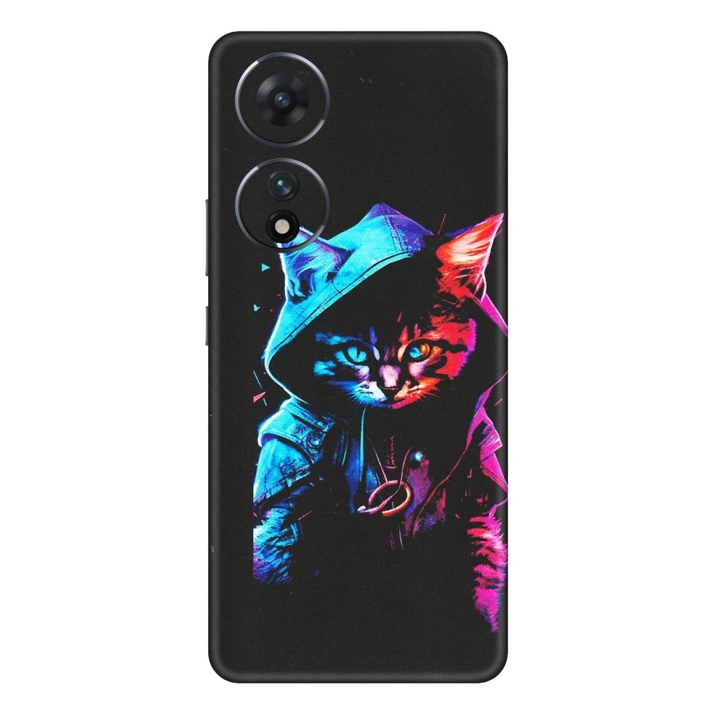 VIVO Z/V/X/T/U/S Series Phone Skins (All Models) - Cyberpunk Cat - Matte Finish (M-45) Vivo T2 (5G)