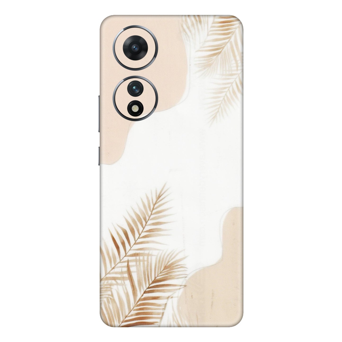VIVO Z/V/X/T/U/S Series Phone Skins (All Models) - Gold Petals Abstract - Transparent Finish (T-08) Vivo T2 (5G)