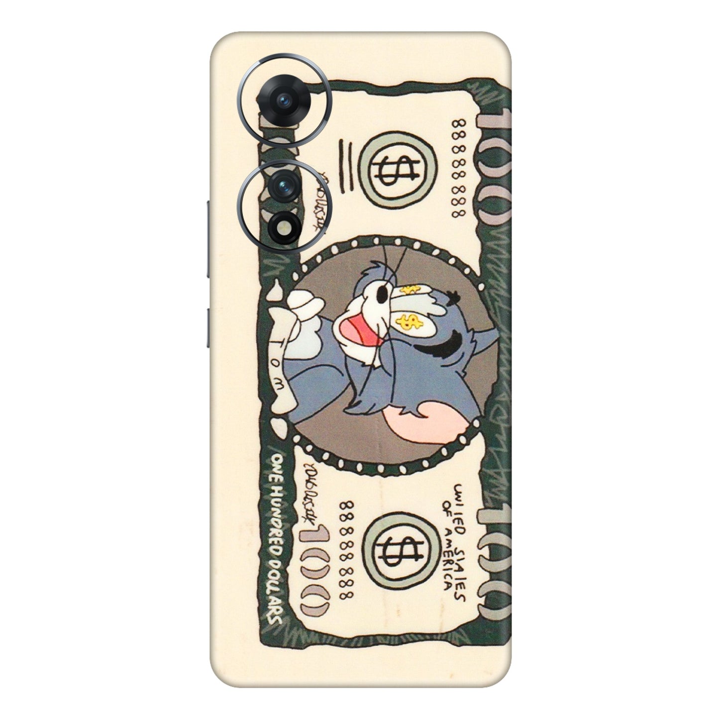 VIVO Z/V/X/T/U/S Series Phone Skins (All Models) - One Hundred Dollar Tom - Transparent Finish (T-16) Vivo T2 (5G)