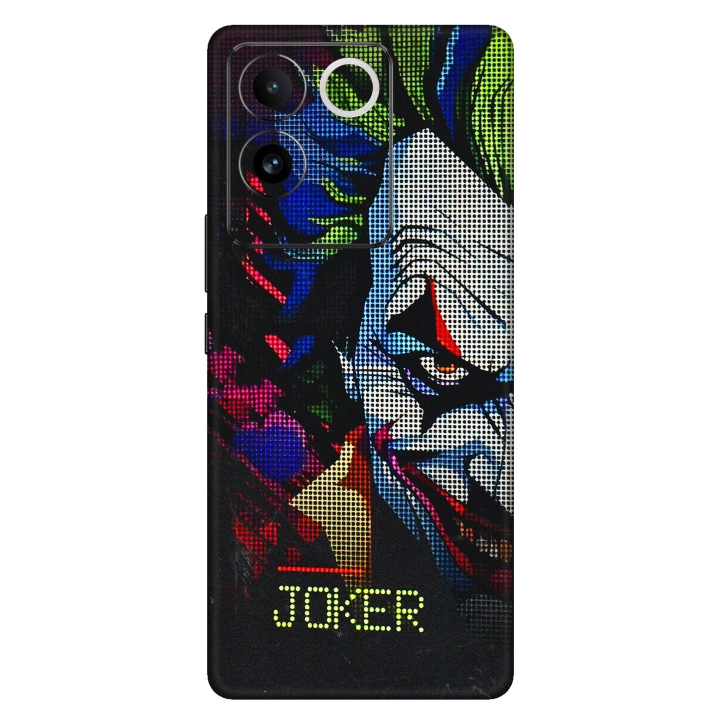 VIVO Z/V/X/T/U/S Series Phone Skins (All Models) - Joker Dot Matrix - 3D Embossed Finish (L-08) Vivo T2 Pro (5G)