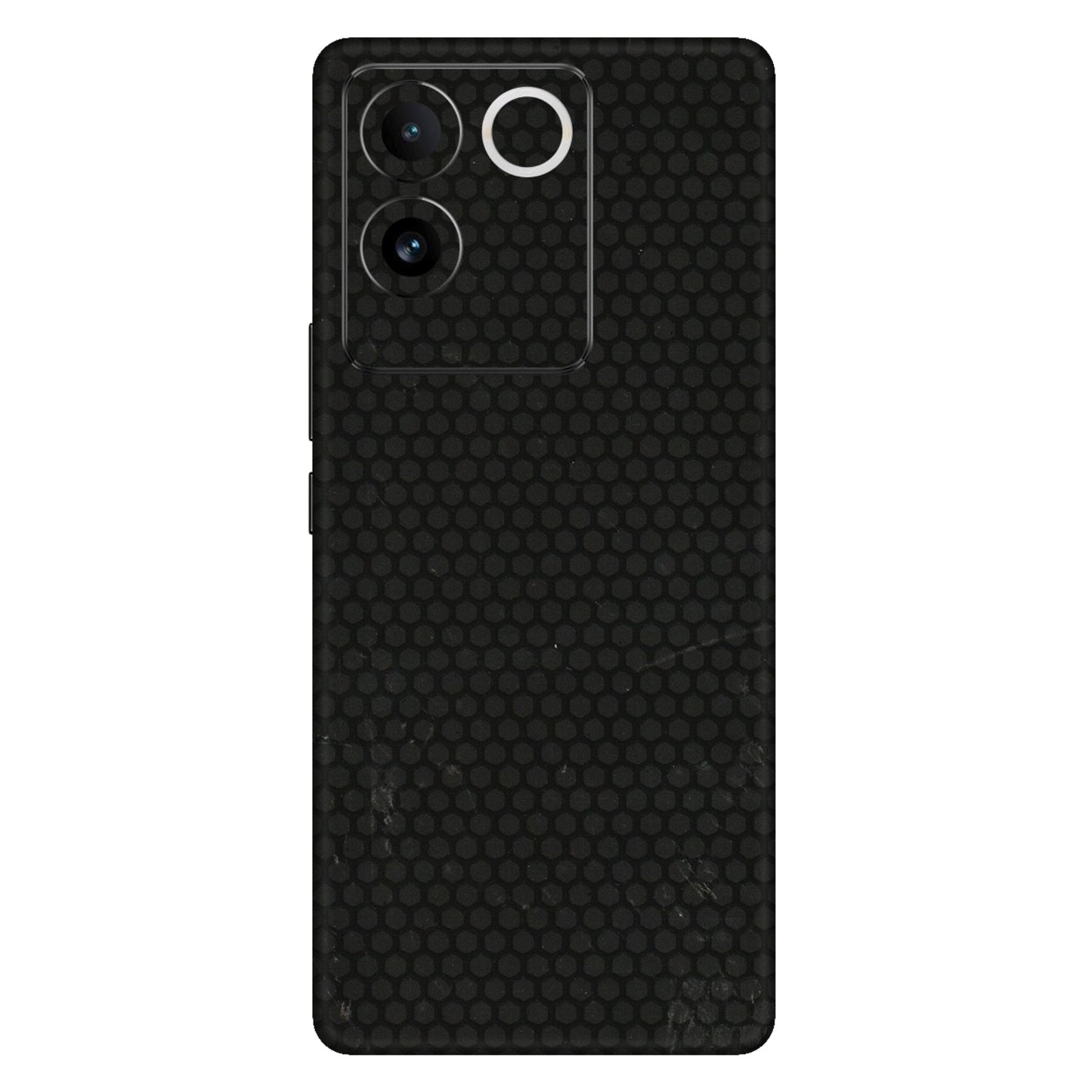 VIVO Z/V/X/T/U/S Series Phone Skins (All Models) - Black honeycomb - 3D Embossed Finish (L-114) Vivo T2 Pro (5G)
