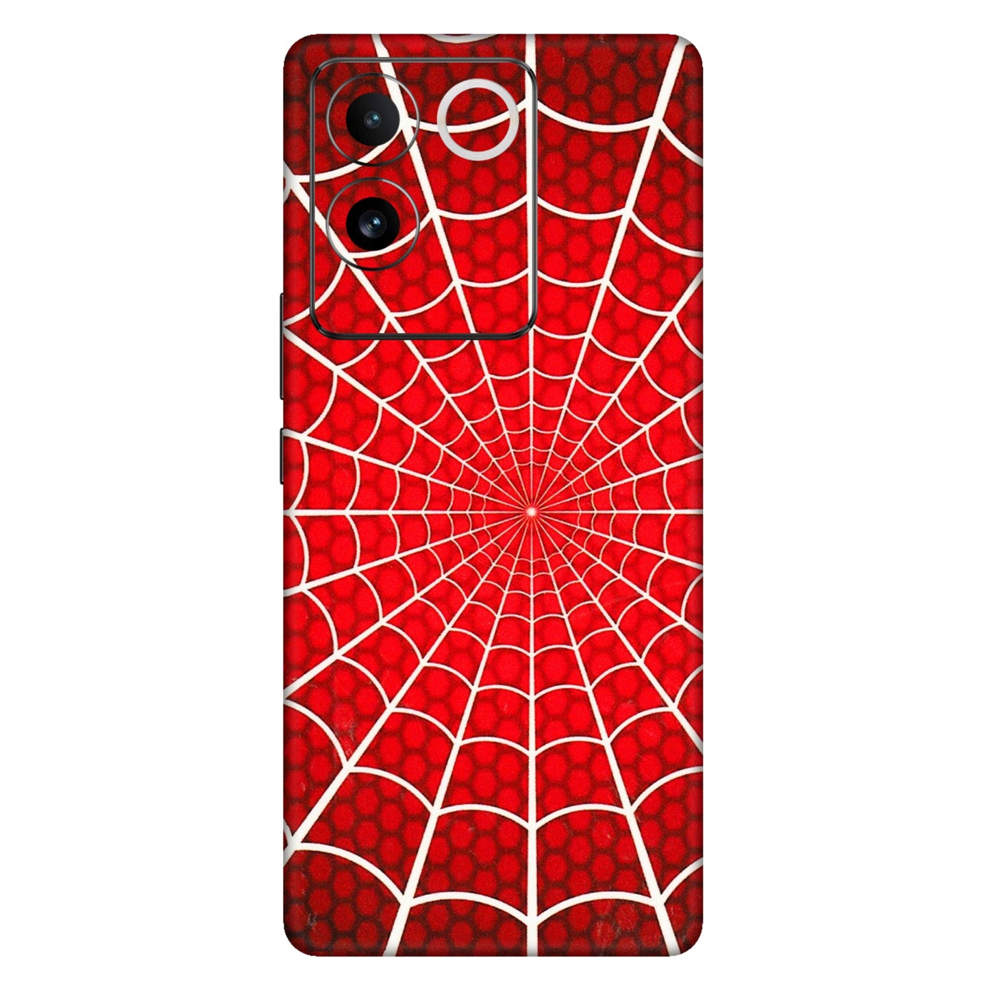 VIVO Z/V/X/T/U/S Series Phone Skins (All Models) - Classic Spidey Web - 3D Embossed Finish (L-115) Vivo T2 Pro (5G)