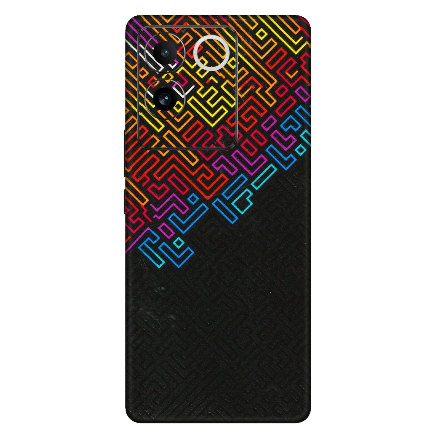 VIVO Z/V/X/T/U/S Series Phone Skins (All Models) - Dotme Pattern Art - 3D Embossed Finish (L-121) Vivo T2 Pro (5G)