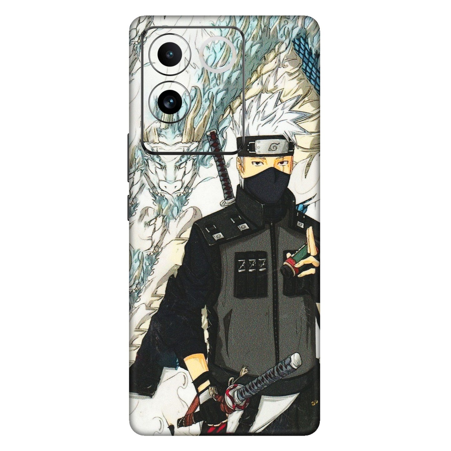 VIVO Z/V/X/T/U/S Series Phone Skins (All Models) - Kakashi Hatake Naruto Anime - 3D Embossed Finish (L-46) Vivo T2 Pro (5G)