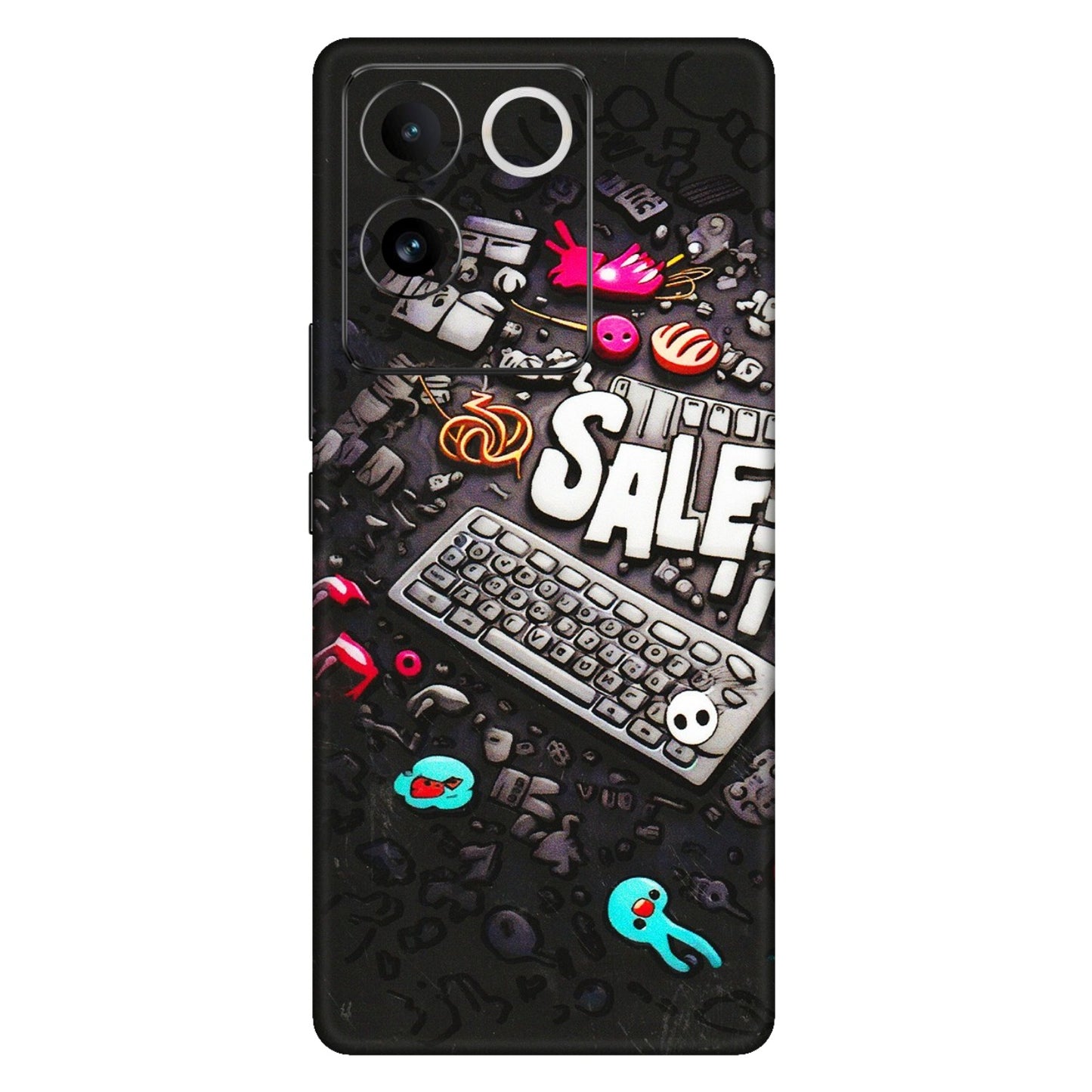 VIVO Z/V/X/T/U/S Series Phone Skins (All Models) - Gadgets Sale - 3D Embossed Finish (L-50) Vivo T2 Pro (5G)
