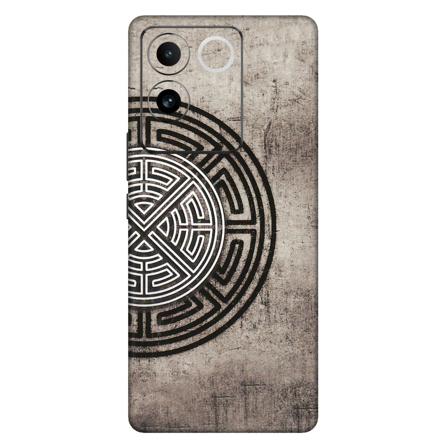 VIVO Z/V/X/T/U/S Series Phone Skins (All Models) - Mysterious Circular Design - 3D Embossed Finish (L-63) Vivo T2 Pro (5G)