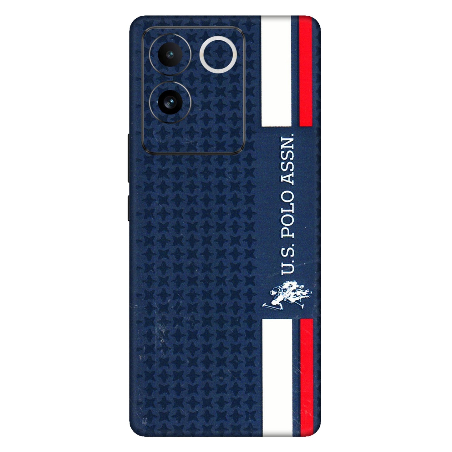 VIVO Z/V/X/T/U/S Series Phone Skins (All Models) - US POLO Designer Brand - 3D Embossed Finish (L-65) Vivo T2 Pro (5G)