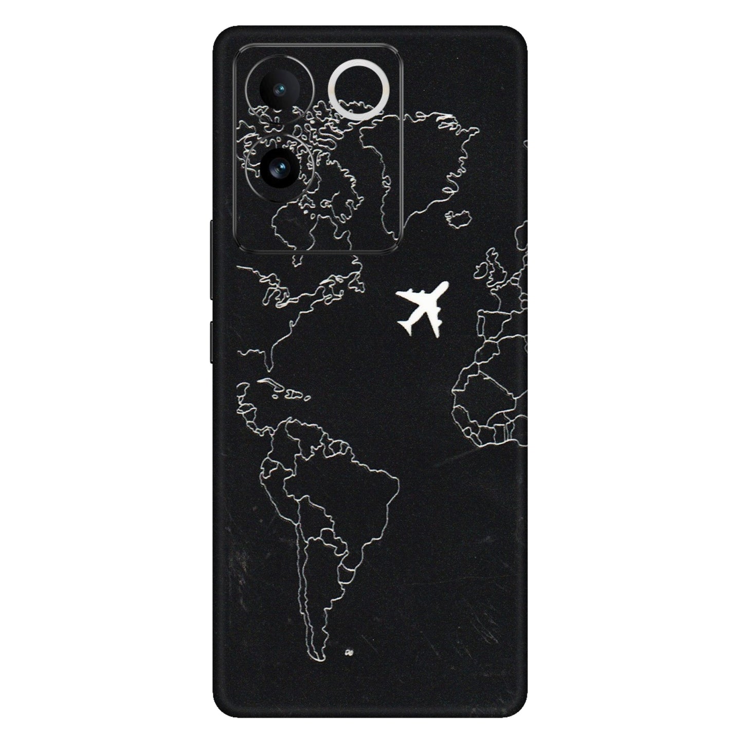 VIVO Z/V/X/T/U/S Series Phone Skins (All Models) - Never Ending Travel - 3D Embossed Finish (L-79) Vivo T2 Pro (5G)