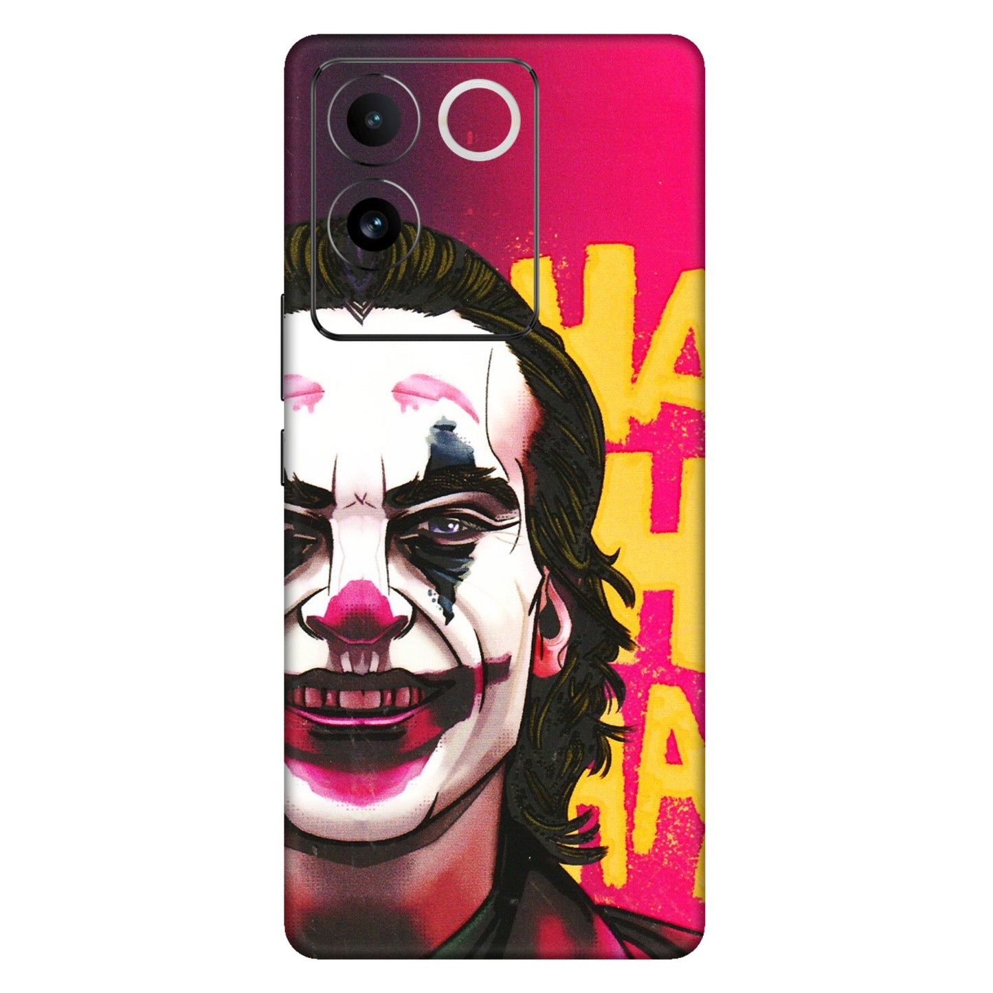 VIVO Z/V/X/T/U/S Series Phone Skins (All Models) - Joker Evil Laugh - 3D Embossed Finish (L-97) Vivo T2 Pro (5G)
