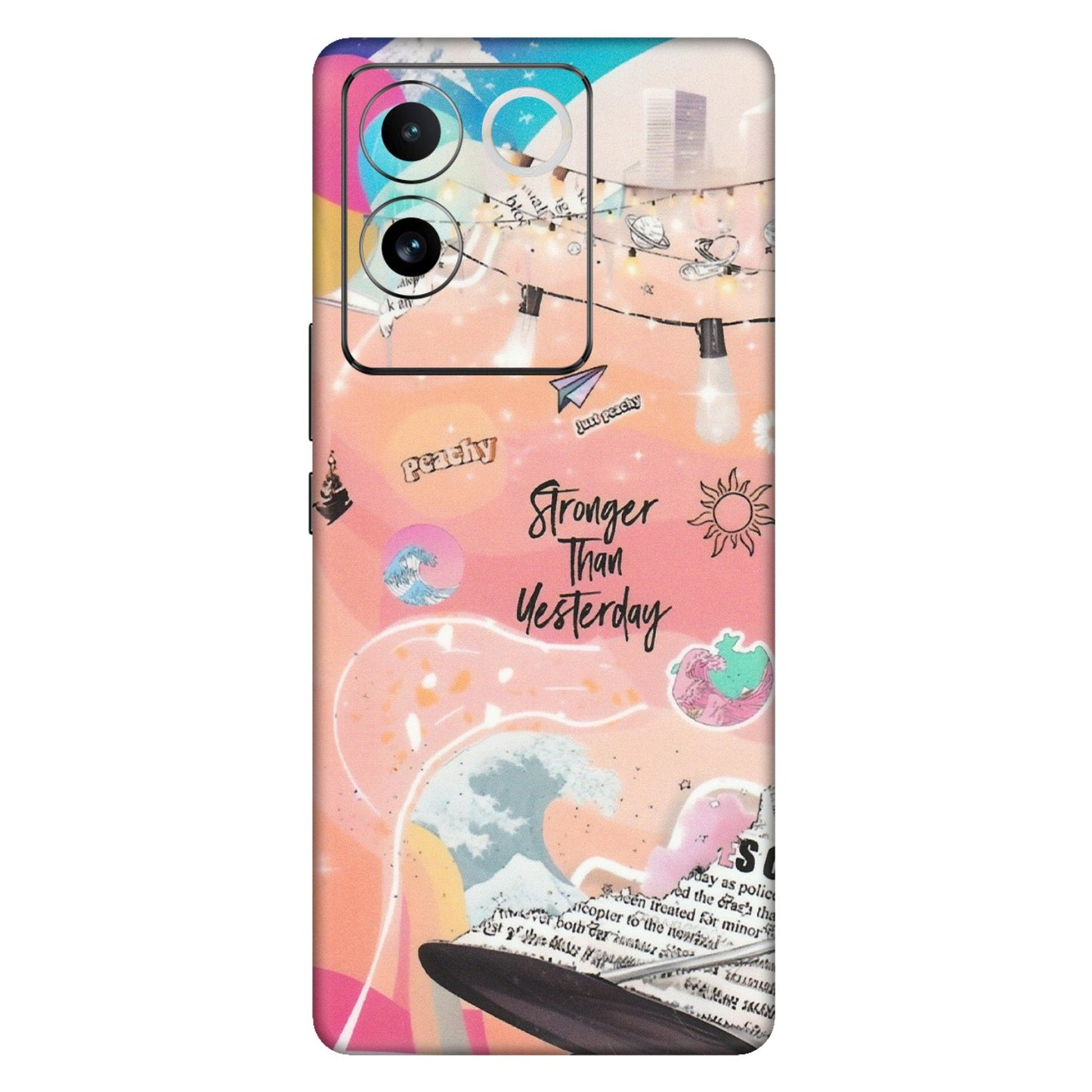 VIVO Z/V/X/T/U/S Series Phone Skins (All Models) - Stronger Then Yesterday - Matte Finish (M-128) Vivo T2 Pro (5G)