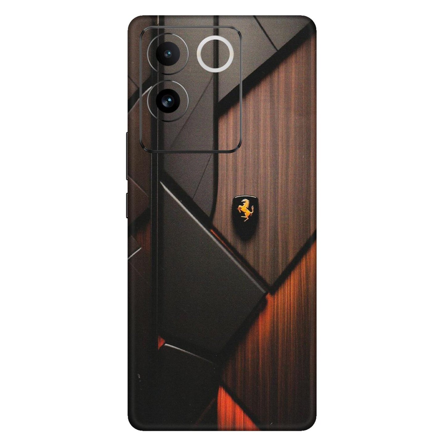 VIVO Z/V/X/T/U/S Series Phone Skins (All Models) - Lambo Beauty Wood Pattern Sober - Matte Finish (M-51) Vivo T2 Pro (5G)