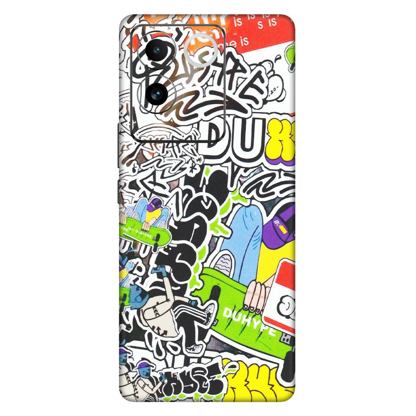 VIVO Z/V/X/T/U/S Series Phone Skins (All Models) - Dope Graffiti - Matte Finish (M-61) Vivo T2 Pro (5G)
