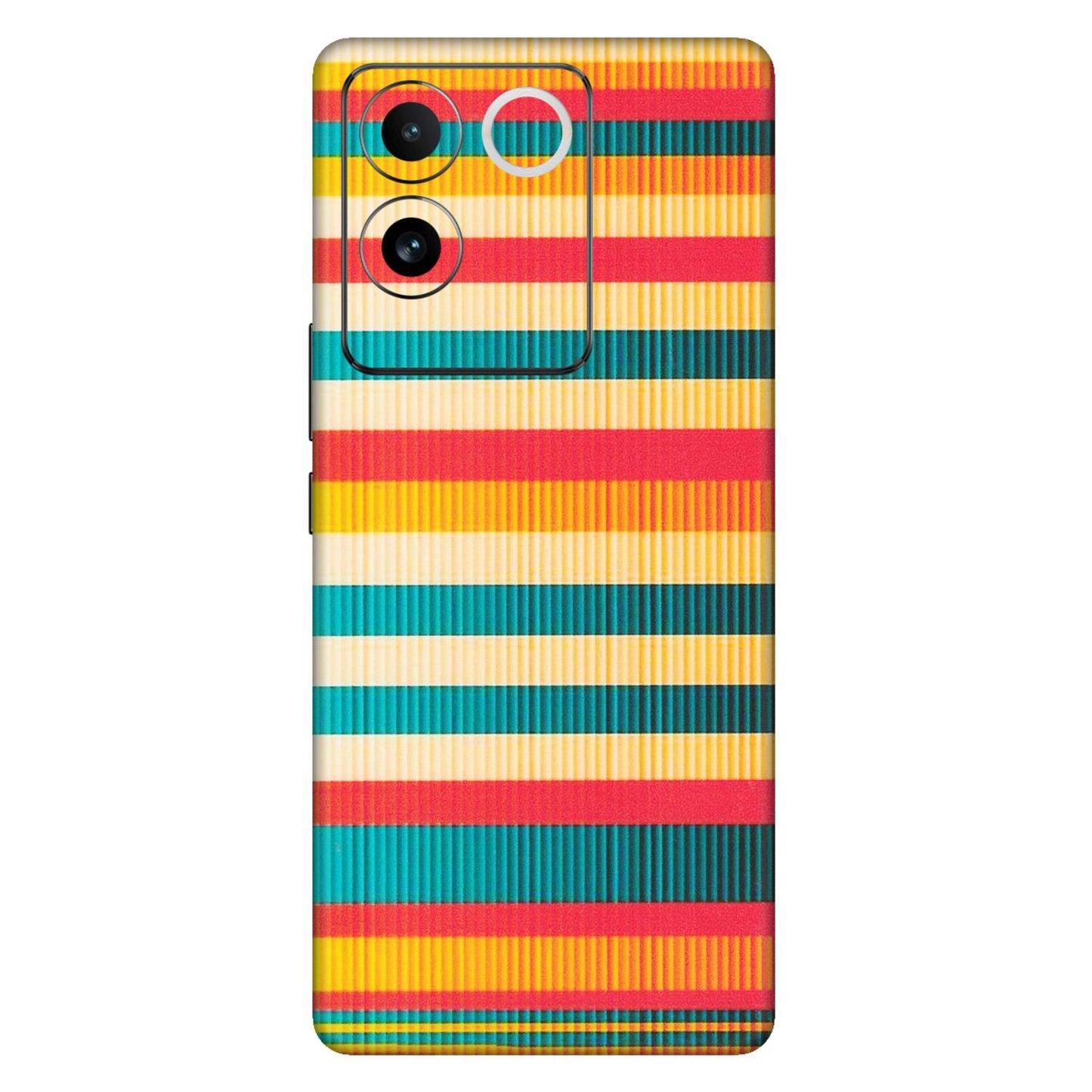 VIVO Z/V/X/T/U/S Series Phone Skins (All Models) - Colourful Stripes Soothing Effect - Matte Finish (M-86) Vivo T2 Pro (5G)