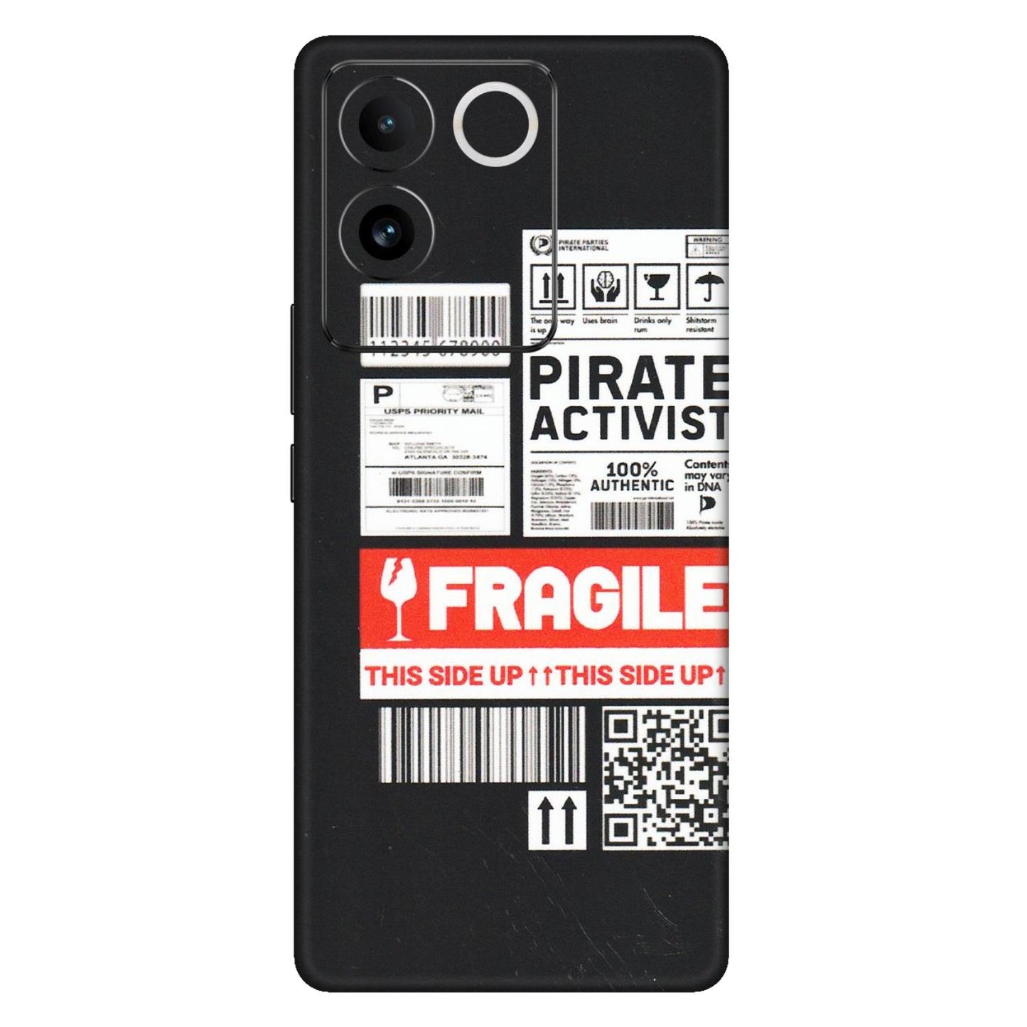 VIVO Z/V/X/T/U/S Series Phone Skins (All Models) - Handle With Care - Matte Finish (M-99) Vivo T2 Pro (5G)