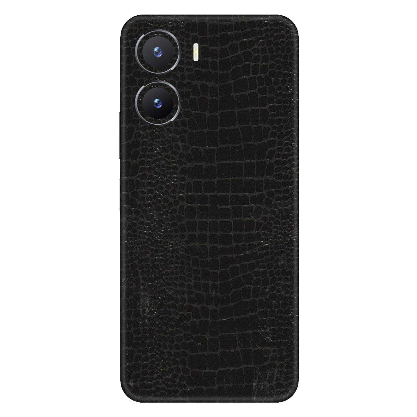 VIVO Z/V/X/T/U/S Series Phone Skins (All Models) - Snake Leather Black - 3D Embossed Finish (L-107) Vivo T2 X (5G)