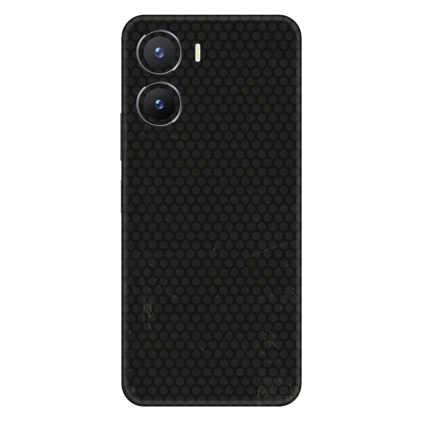 VIVO Z/V/X/T/U/S Series Phone Skins (All Models) - Black honeycomb - 3D Embossed Finish (L-114) Vivo T2 X (5G)