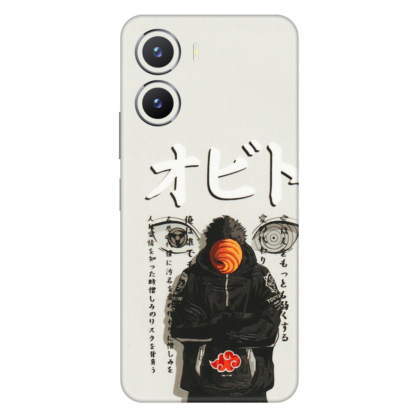 VIVO Z/V/X/T/U/S Series Phone Skins (All Models) - Obito Anime Eye - 3D Embossed Finish (L-19) Vivo T2 X (5G)
