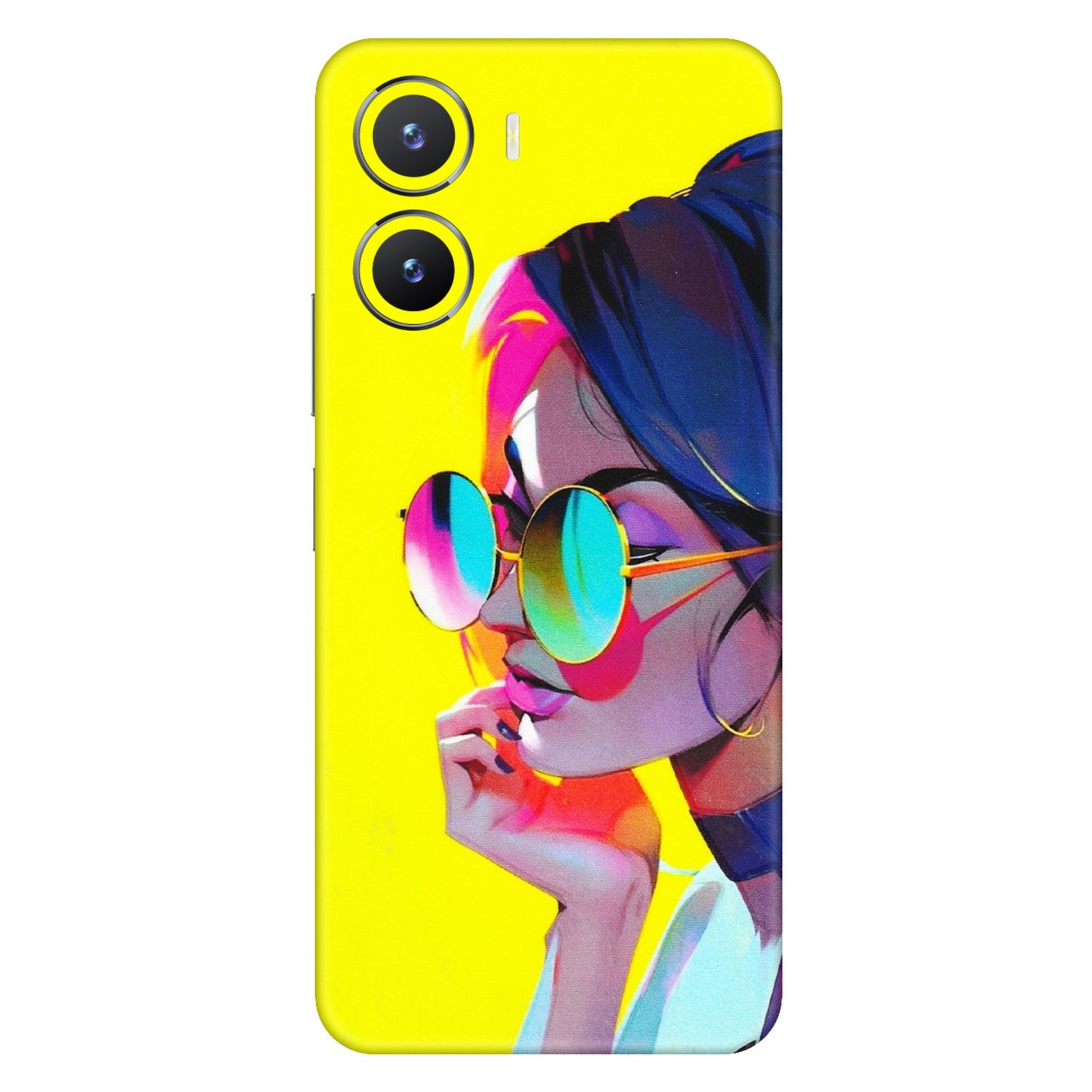 VIVO Z/V/X/T/U/S Series Phone Skins (All Models) - Bold Stylish Girl - 3D Embossed Finish (L-222) Vivo T2 X (5G)