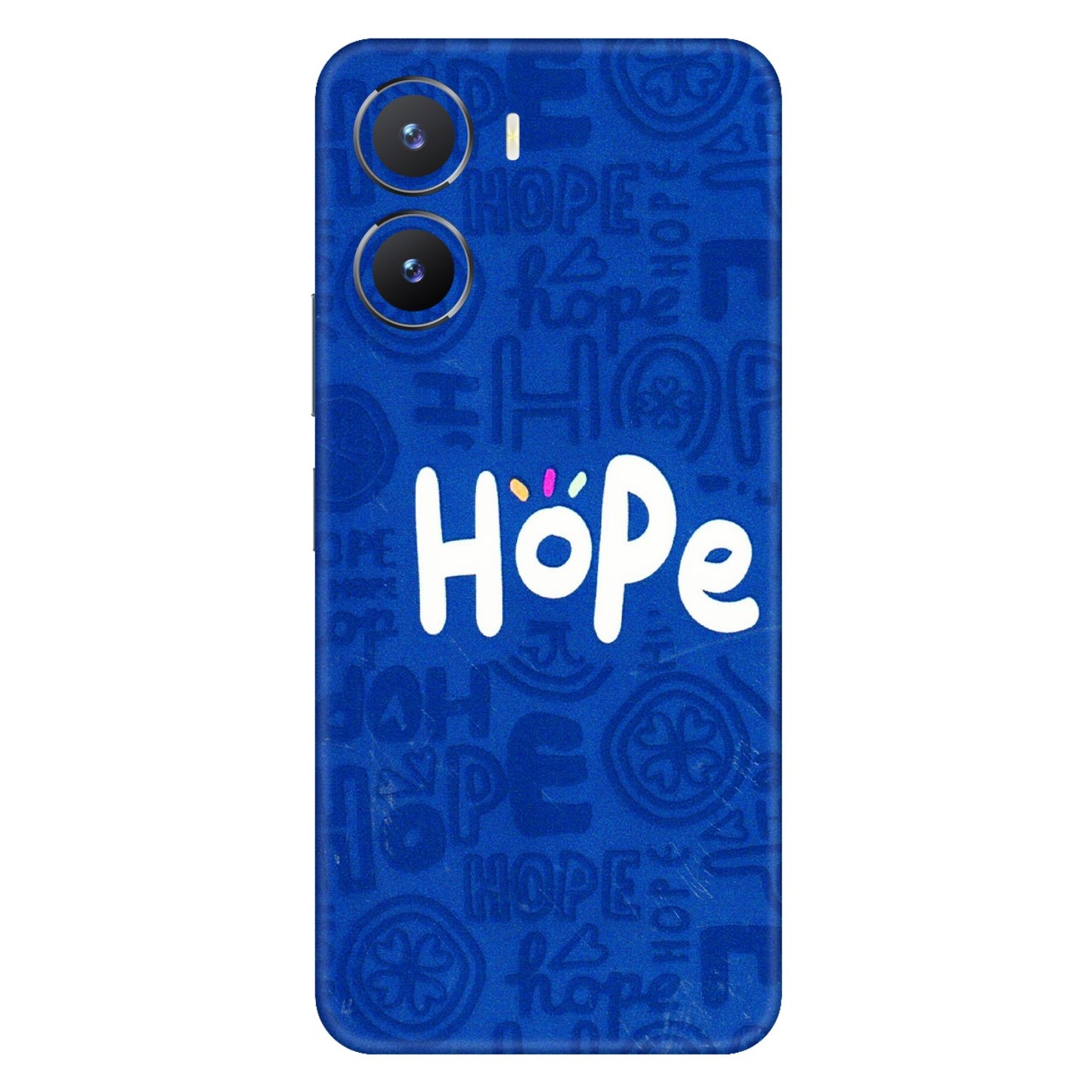 VIVO Z/V/X/T/U/S Series Phone Skins (All Models) - Hope Doodles Blue - 3D Embossed Finish (L-43) Vivo T2 X (5G)