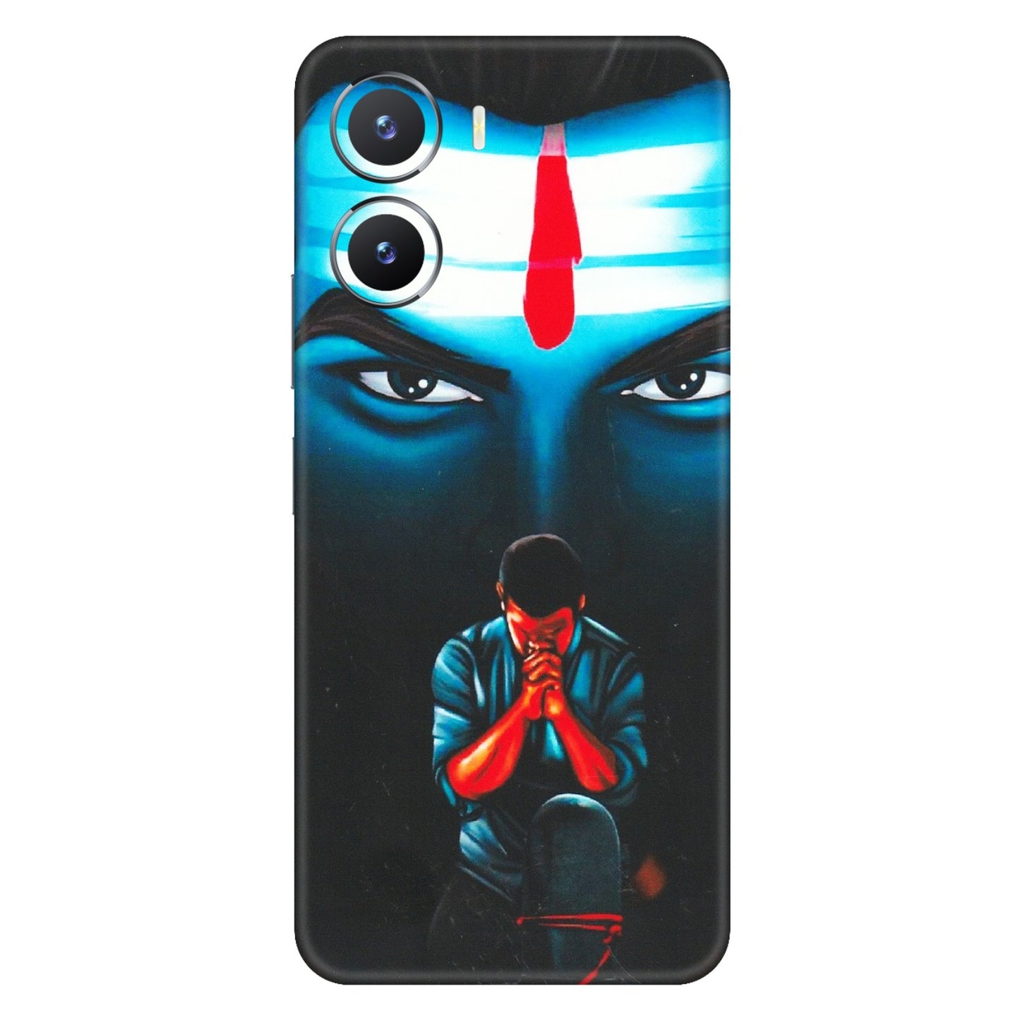 VIVO Z/V/X/T/U/S Series Phone Skins (All Models) - Mahakal Bhakt - Matte Finish (M-112) Vivo T2 X (5G)