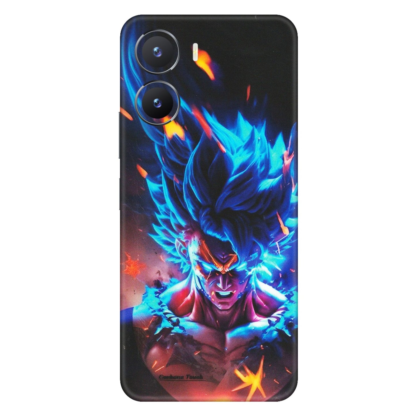 VIVO Z/V/X/T/U/S Series Phone Skins (All Models) - Angry Goku Dragon Ball Anime - Matte Finish (M-150) Vivo T2 X (5G)